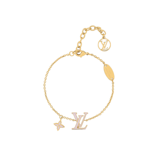 Louis Vuitton M0996A Monogram Pearls Bracelet , White, One Size