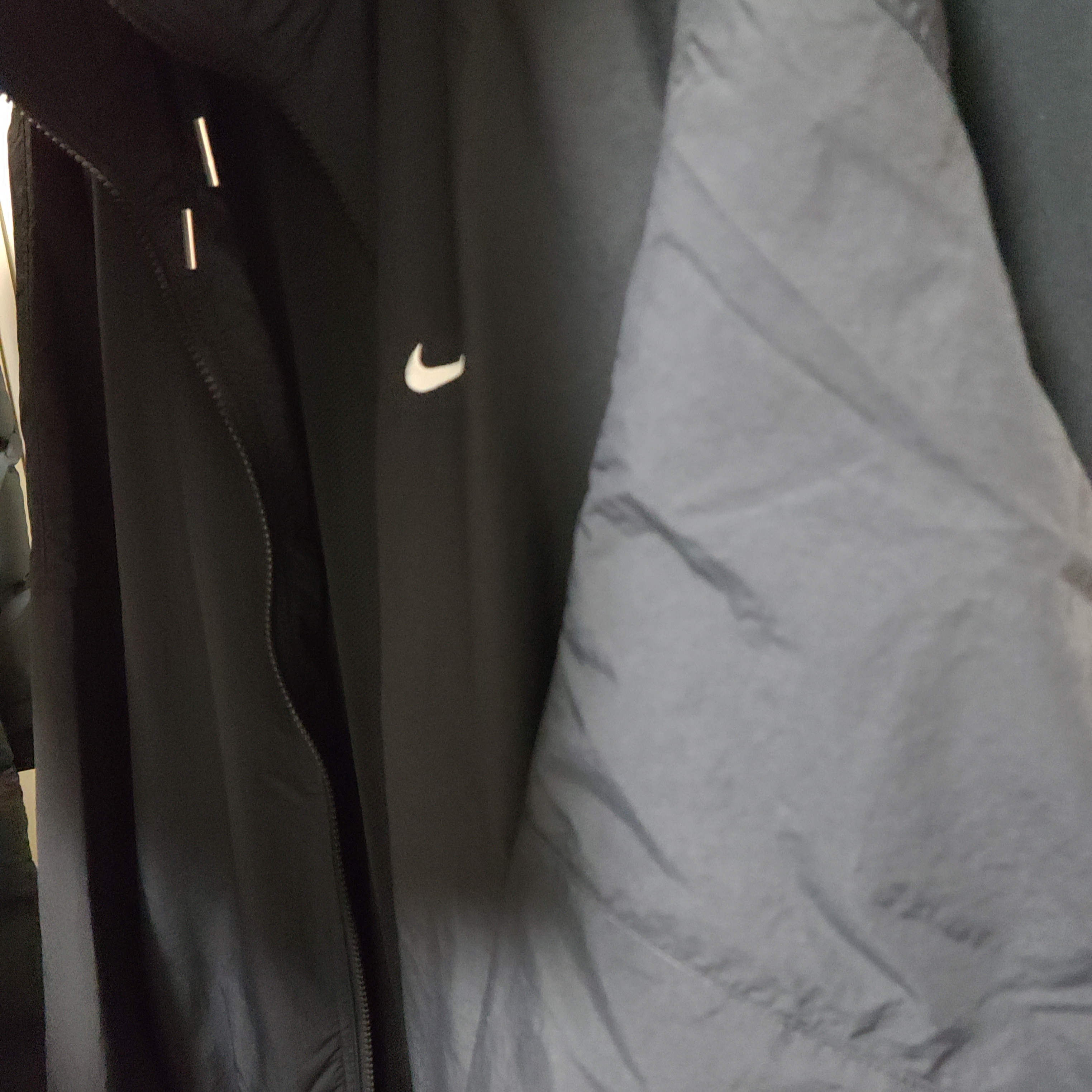 Nike NRG Solo Swoosh Woven Track Jacket Black - US/EU 착용 스타일