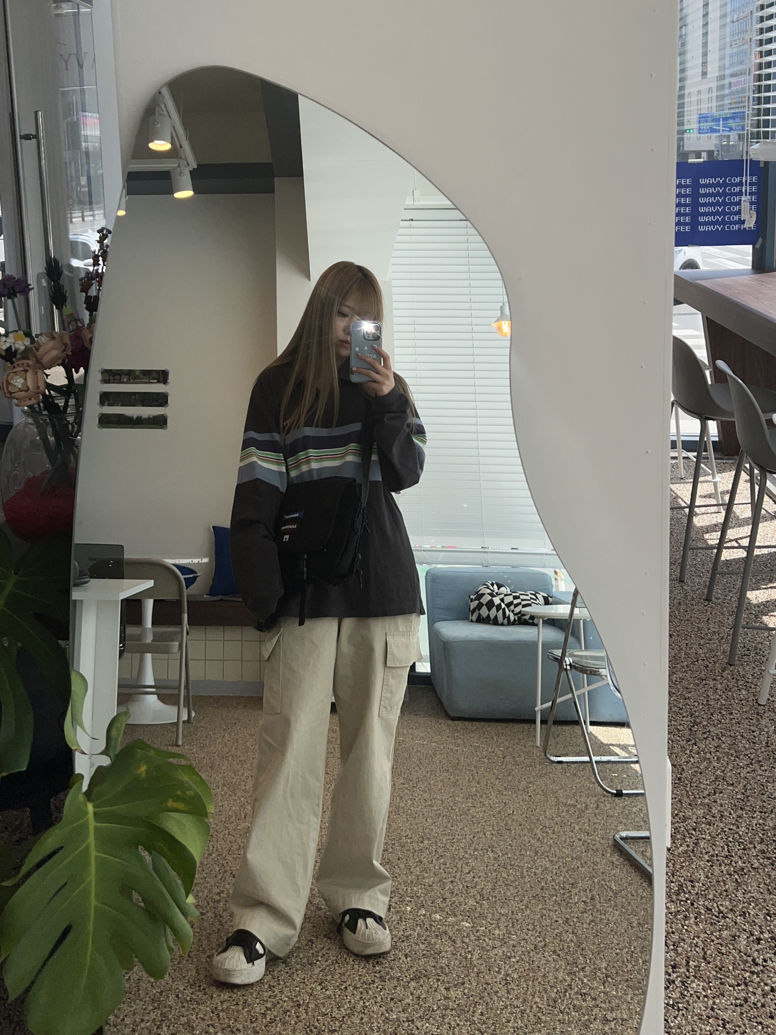 Ader Error x Eastpak CrossBody Bag Black, Y-3 Yohji Star Black White 착용 스타일