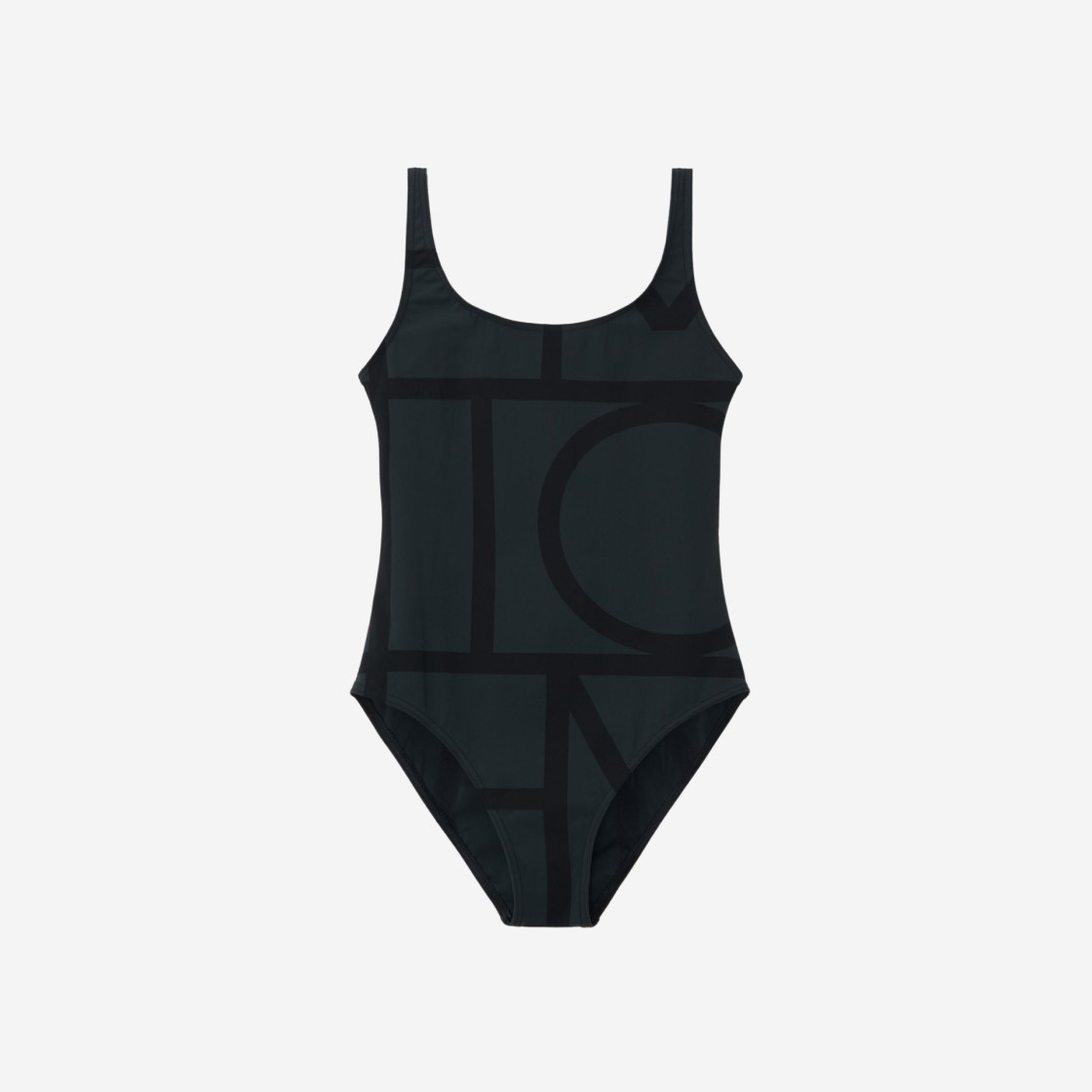 (W) Toteme Monogram Swimsuit Black 상세 이미지 1