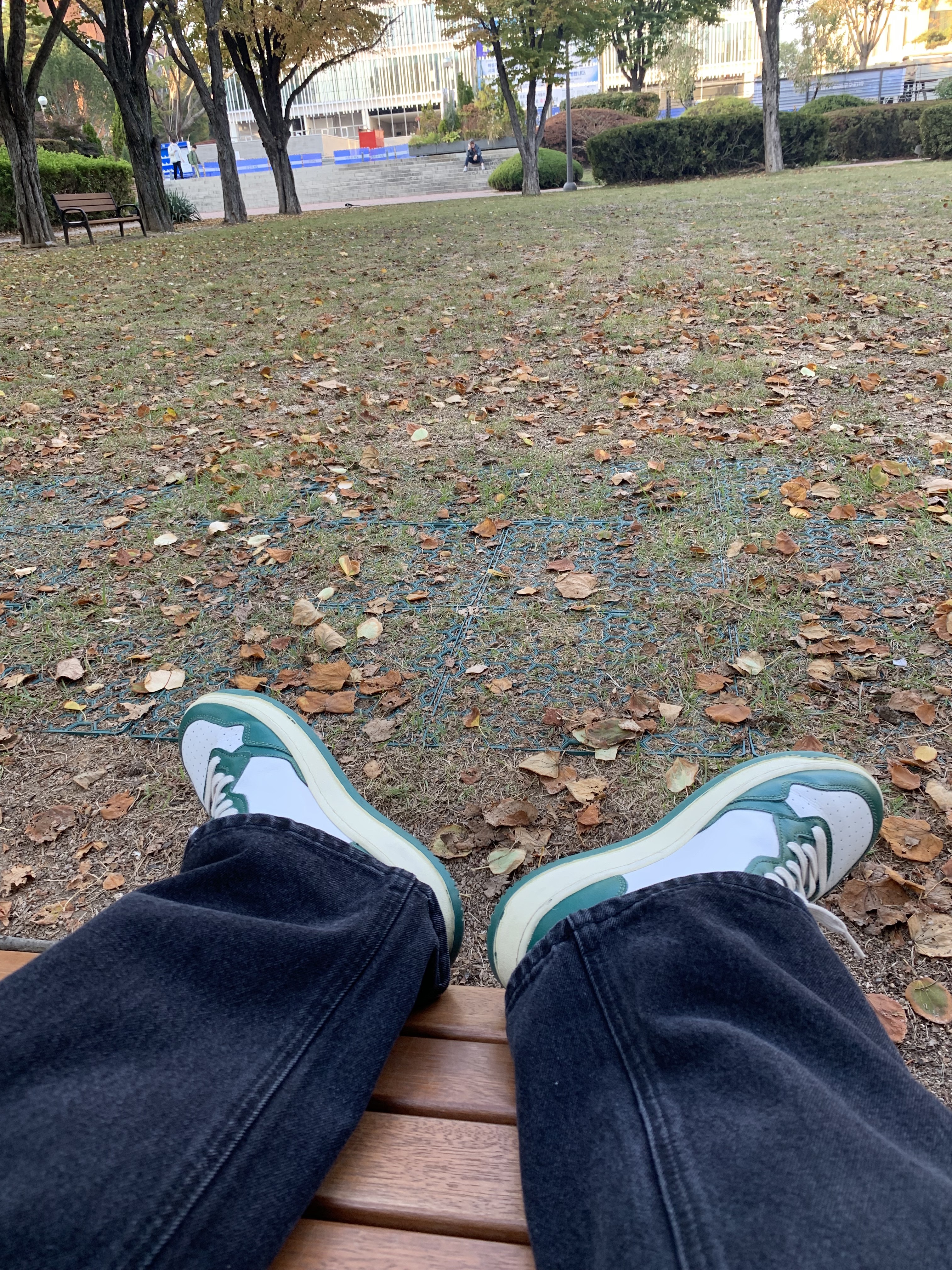 Autry Medalist Low Leather Sneakers White Mountain 착용 스타일