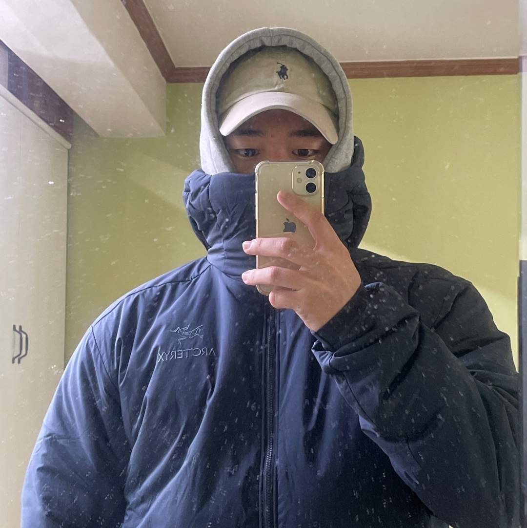 Arc'teryx Atom AR Hoody Black Sapphire 착용 스타일