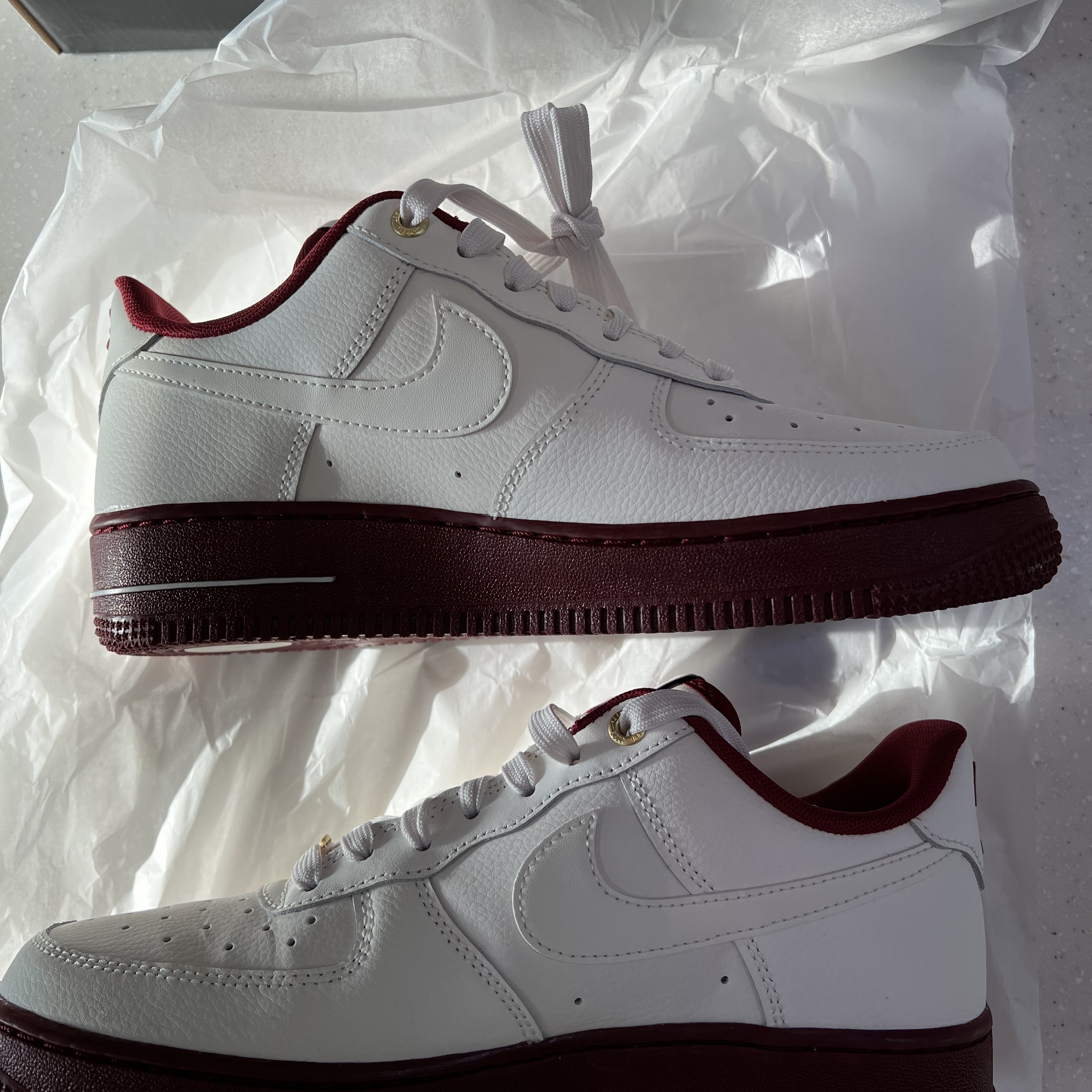 (W) Nike Air Force 1 '07 SE 40th Anniversary Join Forces Sail Team Red 착용 스타일