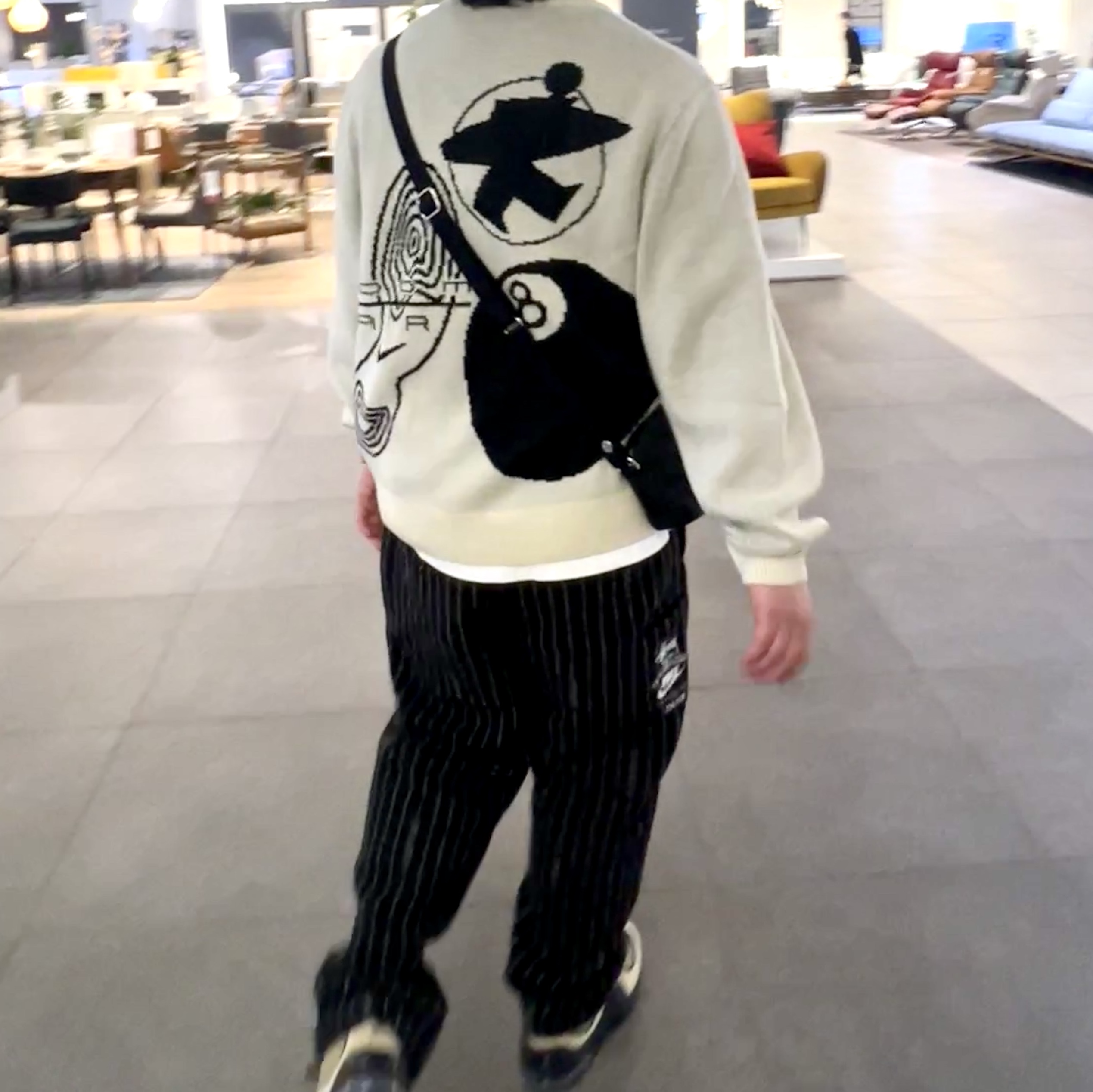 Nike x Stussy Air Penny II Rattan and Limestone, Nike x Stussy NRG LS Knit Sweater Fossil (DR2894-238) 착용 스타일