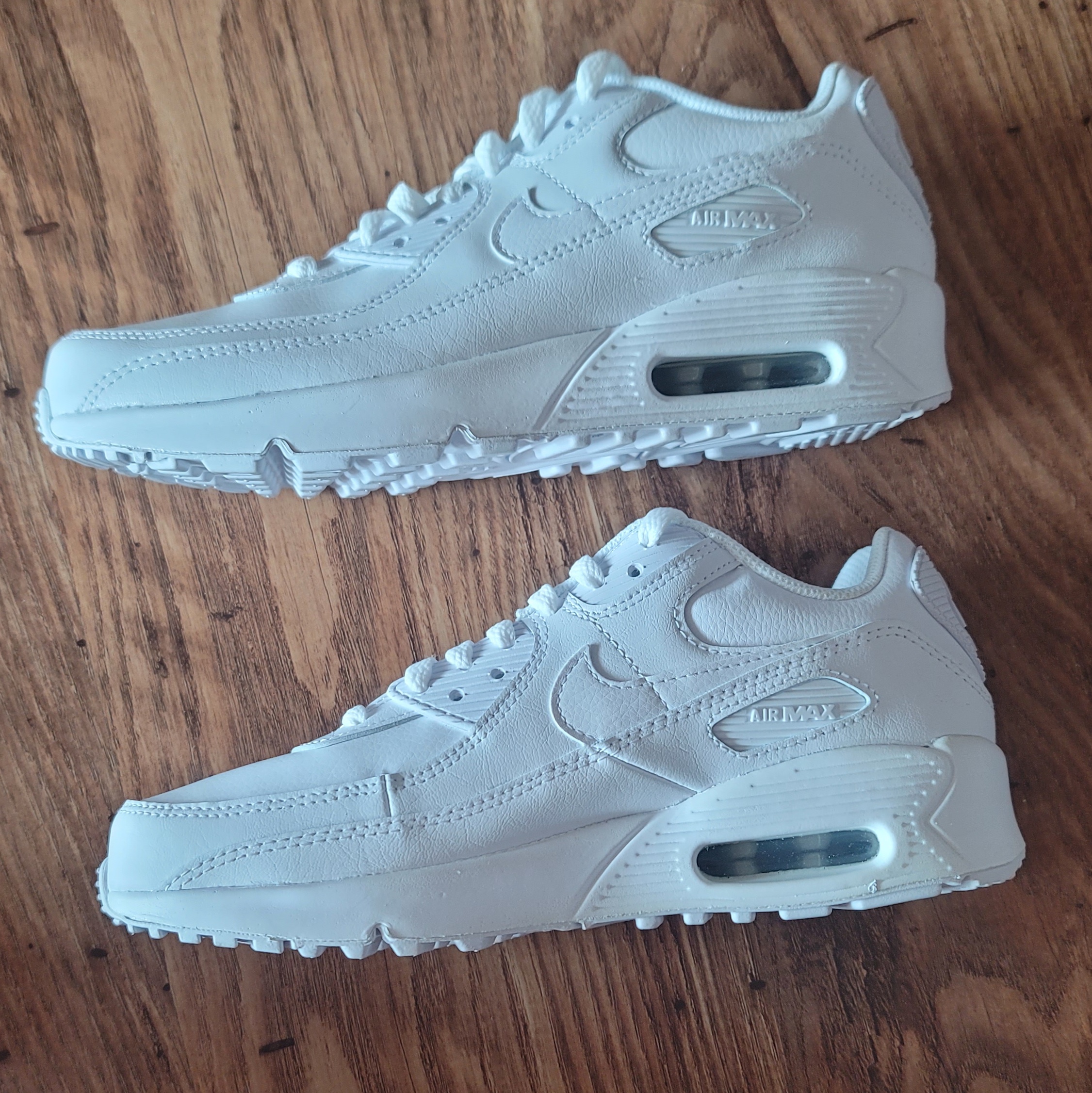 (W) Nike Air Max SC Triple White 착용 스타일 - 2