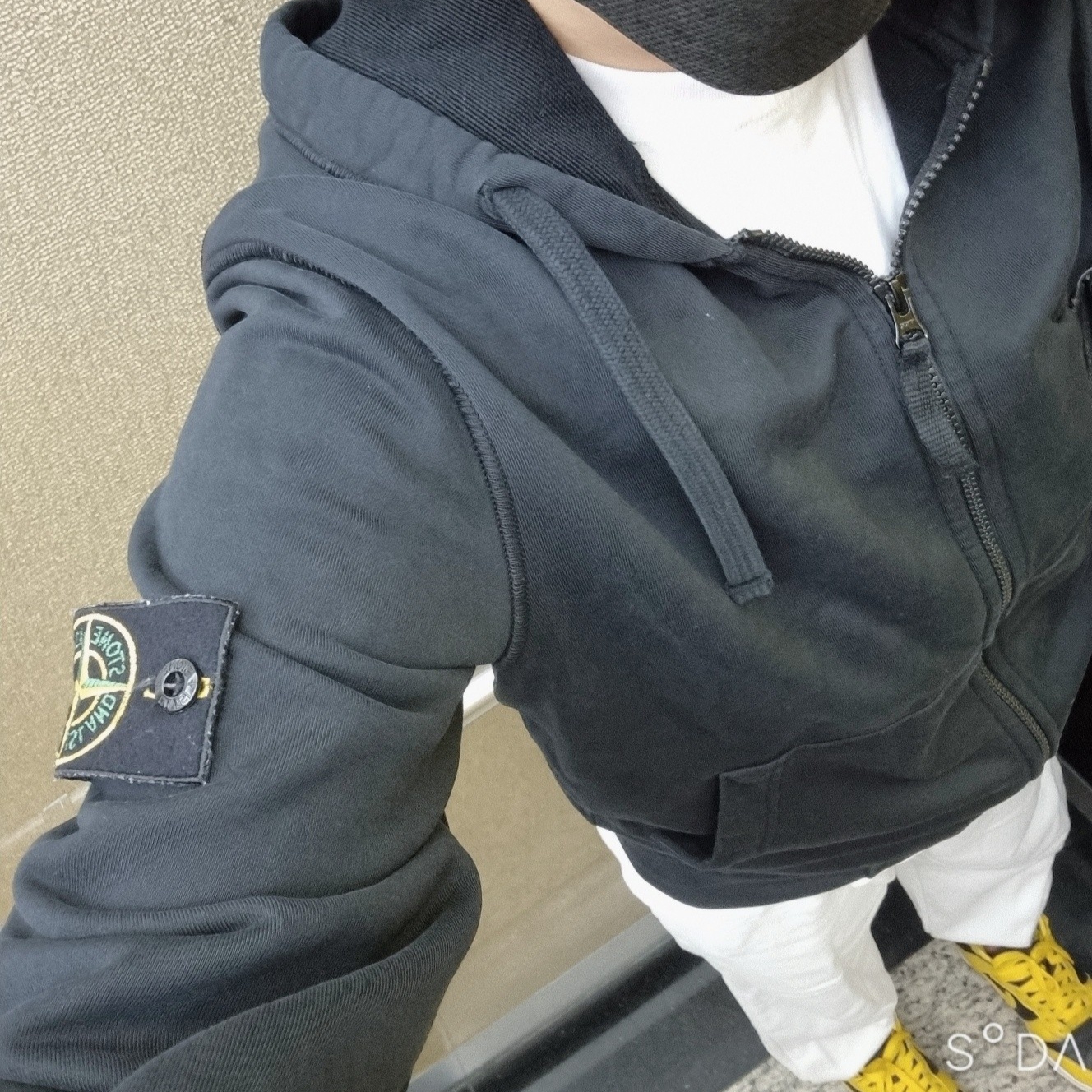 Stone Island 64220 Full Zip Hooded Sweatshirt Black - 21FW, Nike Dunk High SP Varsity Maize 착용 스타일