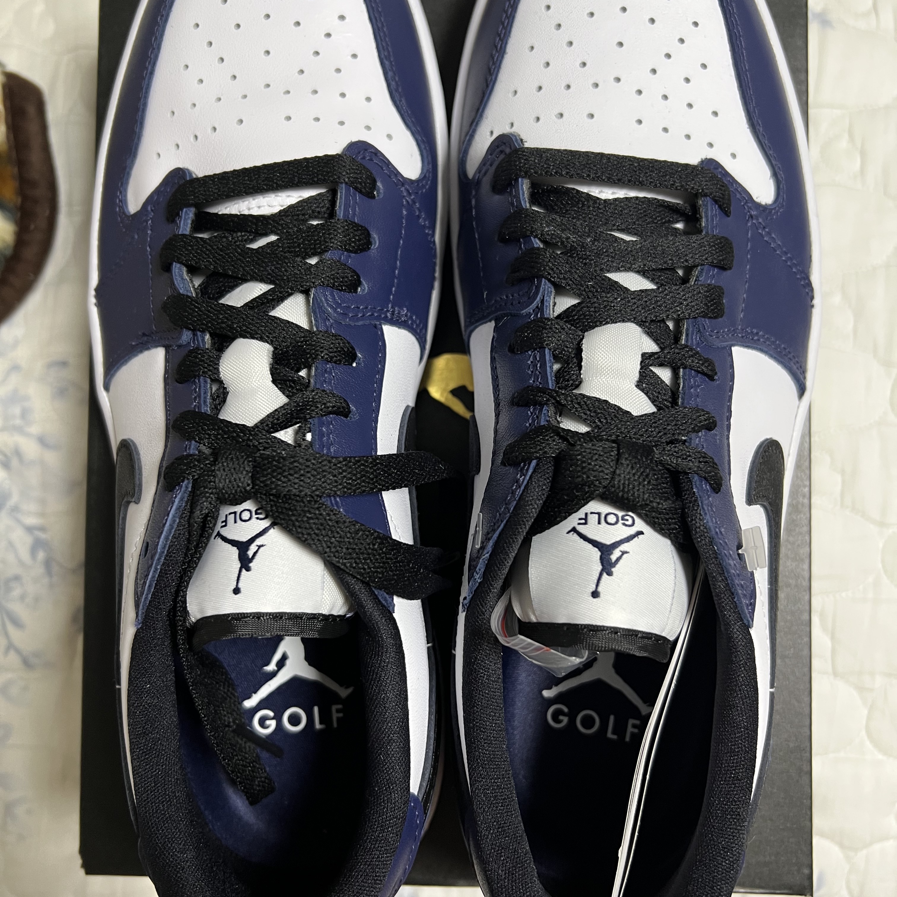 Jordan 1 Low Golf Midnight Navy 착용 스타일 - 1