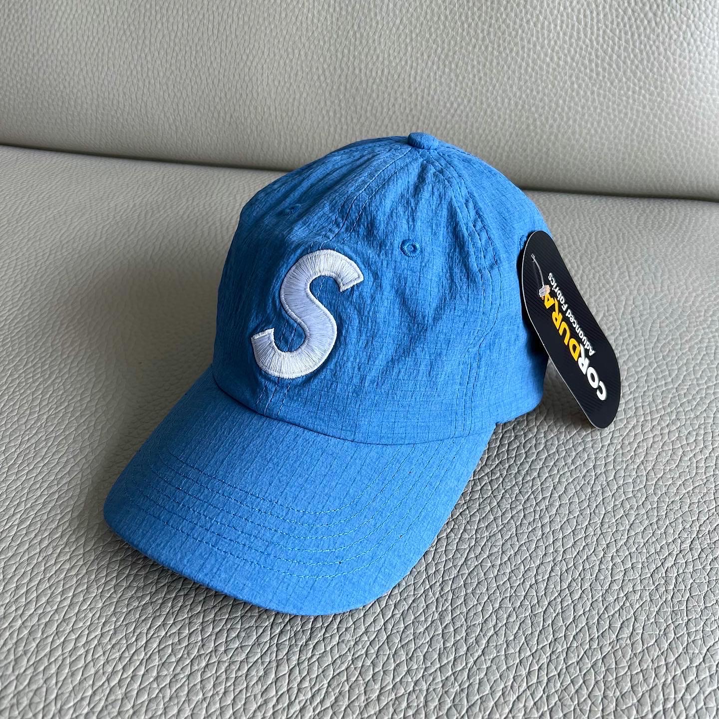 Supreme Cordura Ripstop S Logo 6-Panel Royal - 23SS 착용 스타일 - 3