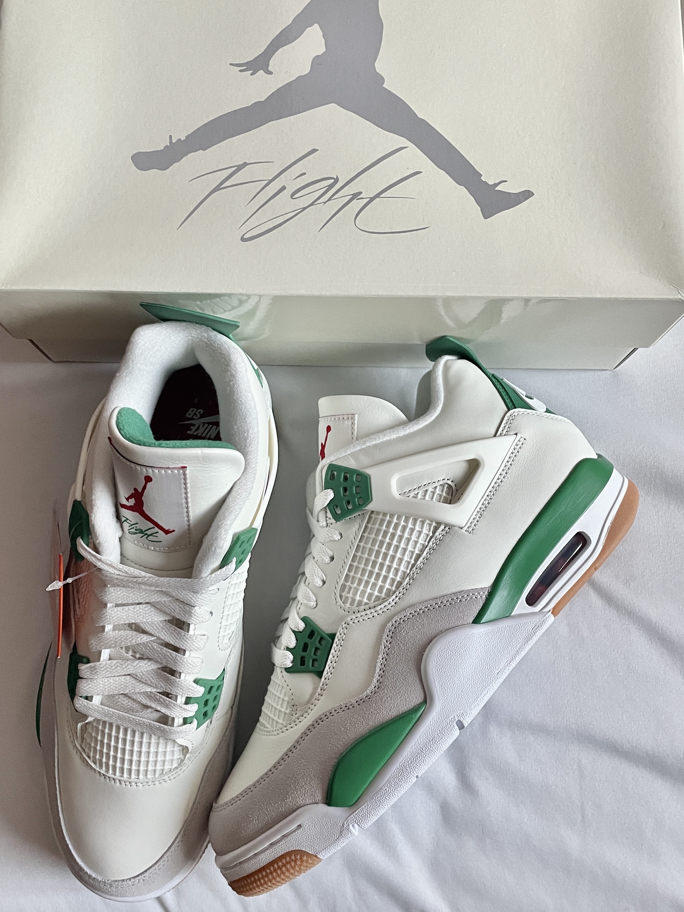 Jordan 4 x Nike SB Retro SP Pine Green 착용 스타일