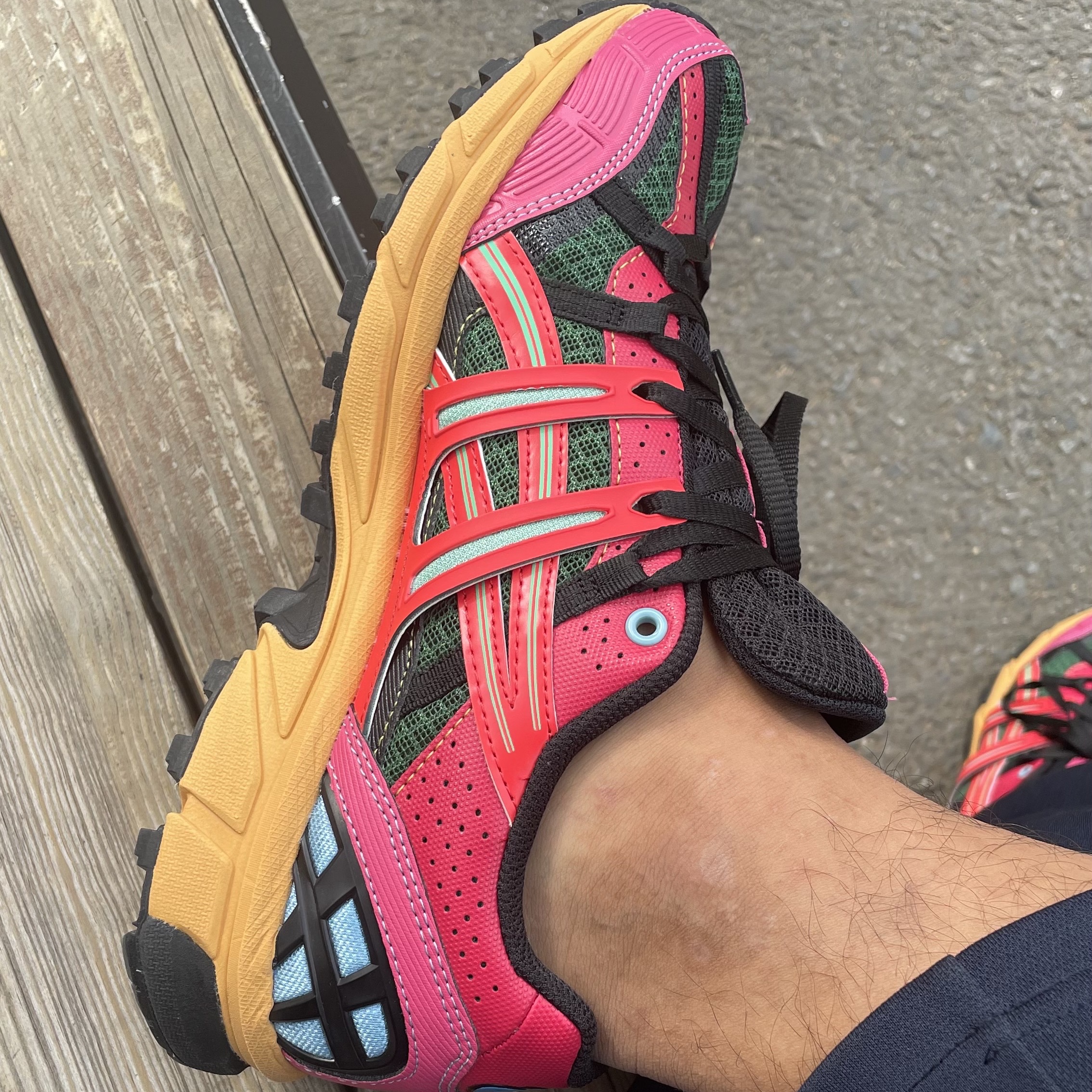 Asics x Andersson Bell Gel-Sonoma 15-50 Bright Rose Evergreen 착용 스타일