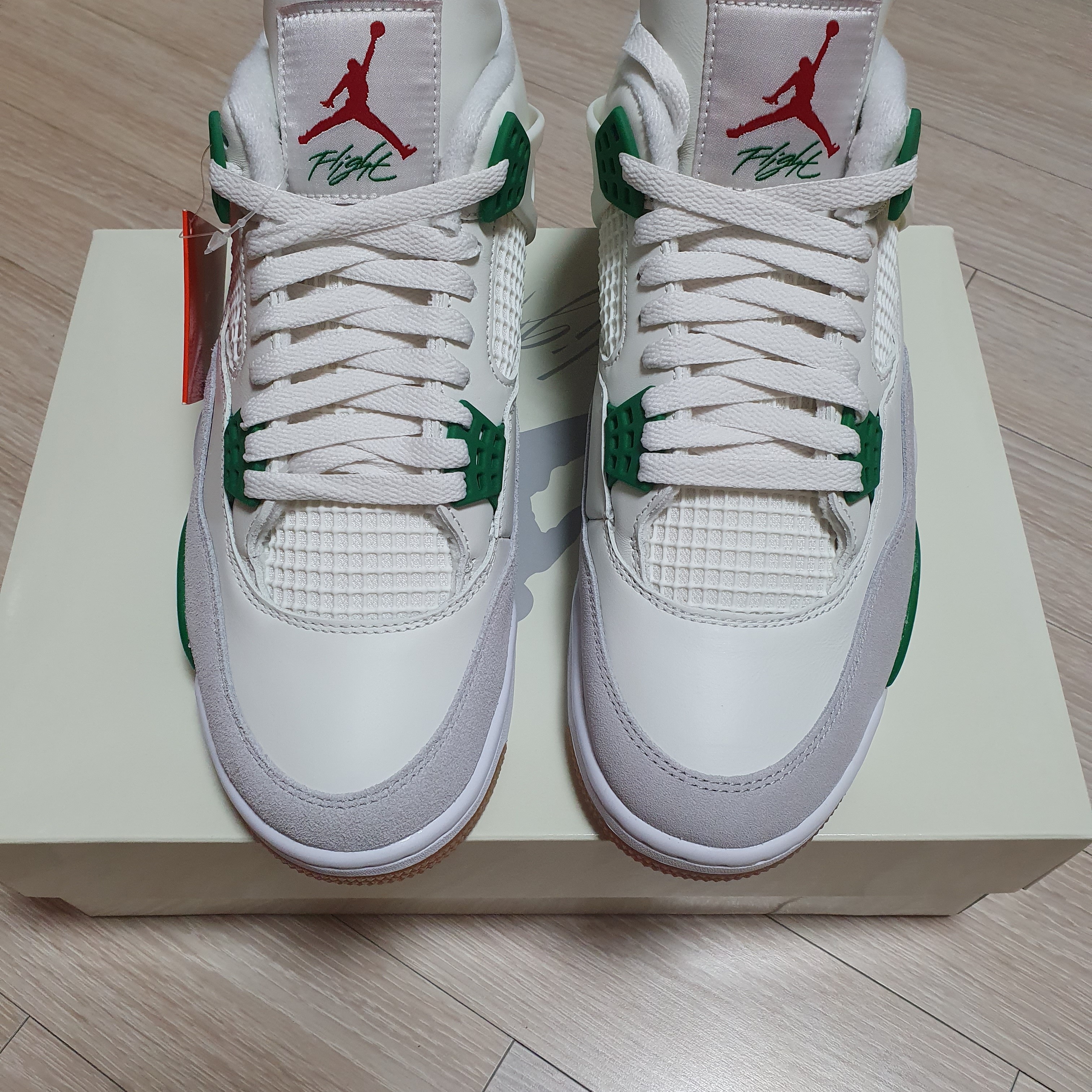 Jordan 4 x Nike SB Retro SP Pine Green 착용 스타일
