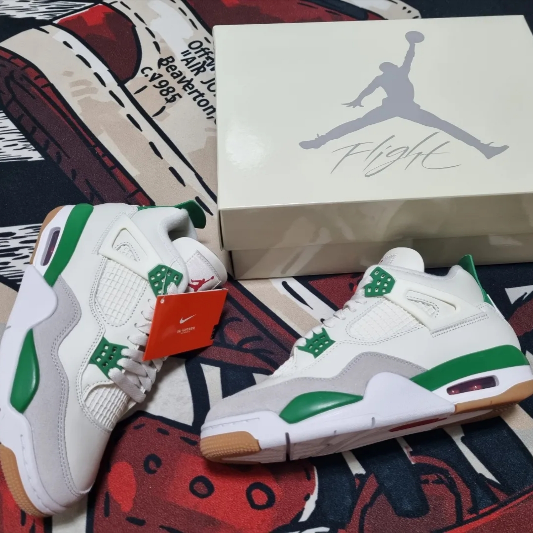Jordan 4 x Nike SB Retro SP Pine Green 착용 스타일 - 3