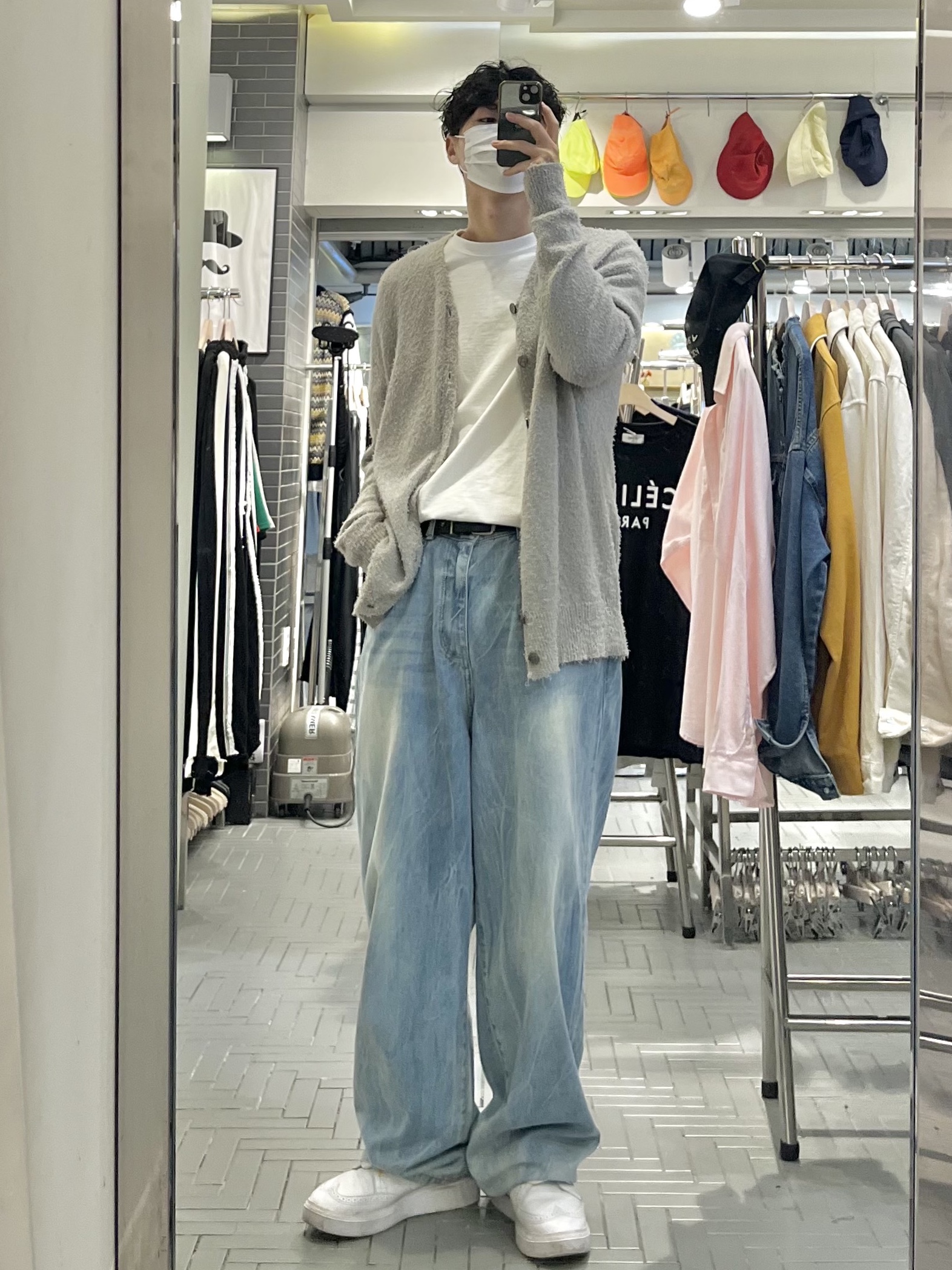 Nike x Peaceminusone Kwondo1 White 착용 스타일 - 2