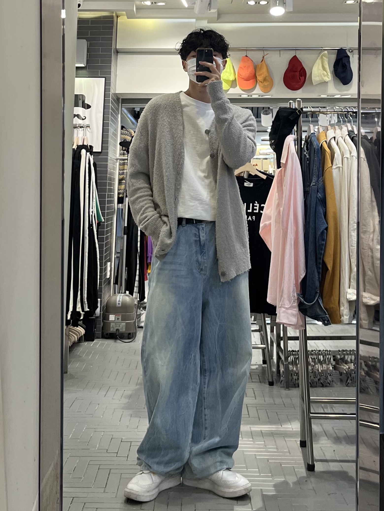 Nike x Peaceminusone Kwondo1 White 착용 스타일 - 1
