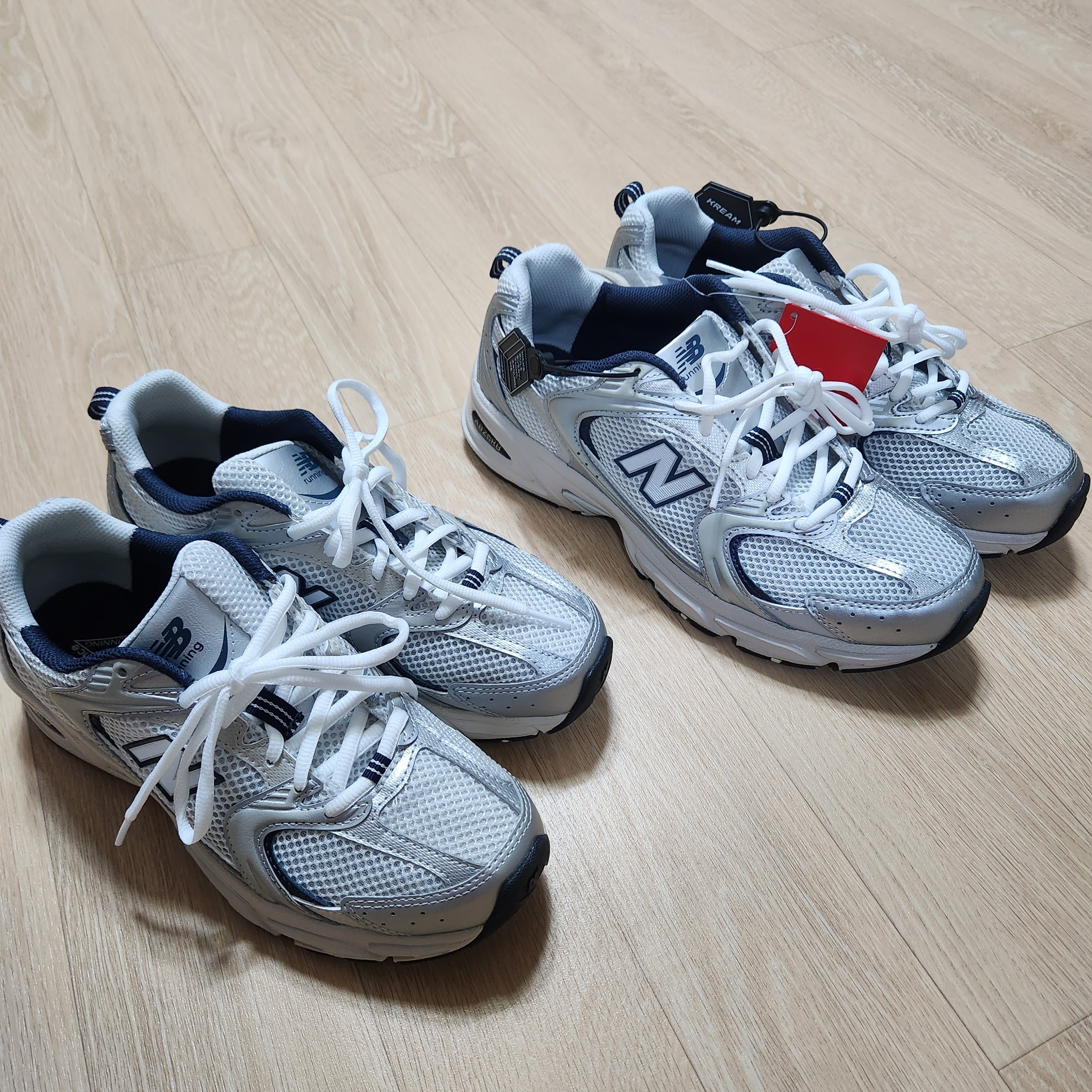 New Balance 530 Steel Grey 착용 스타일 - 1