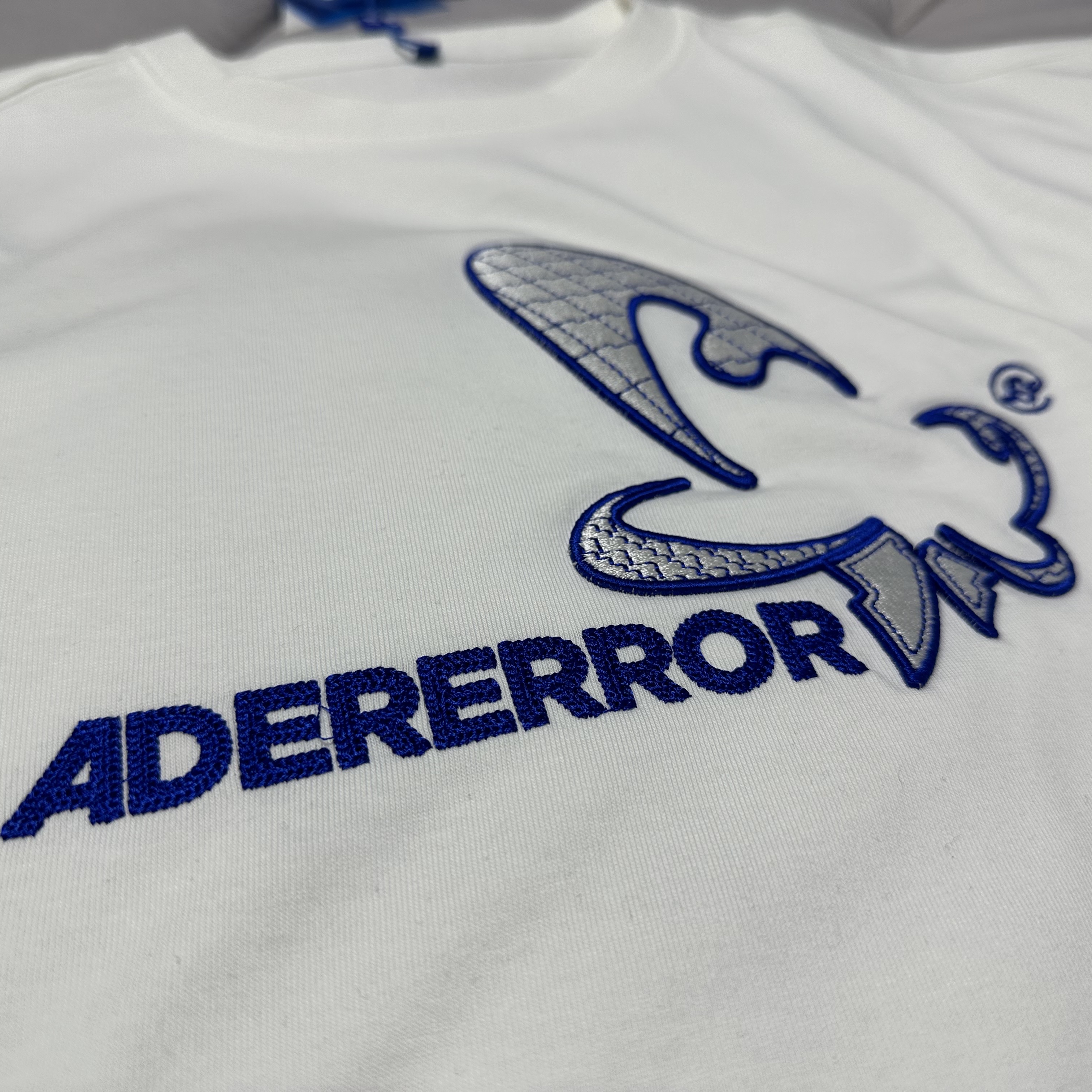 Ader Error Butterfy Logo T-Shirt White 착용 스타일