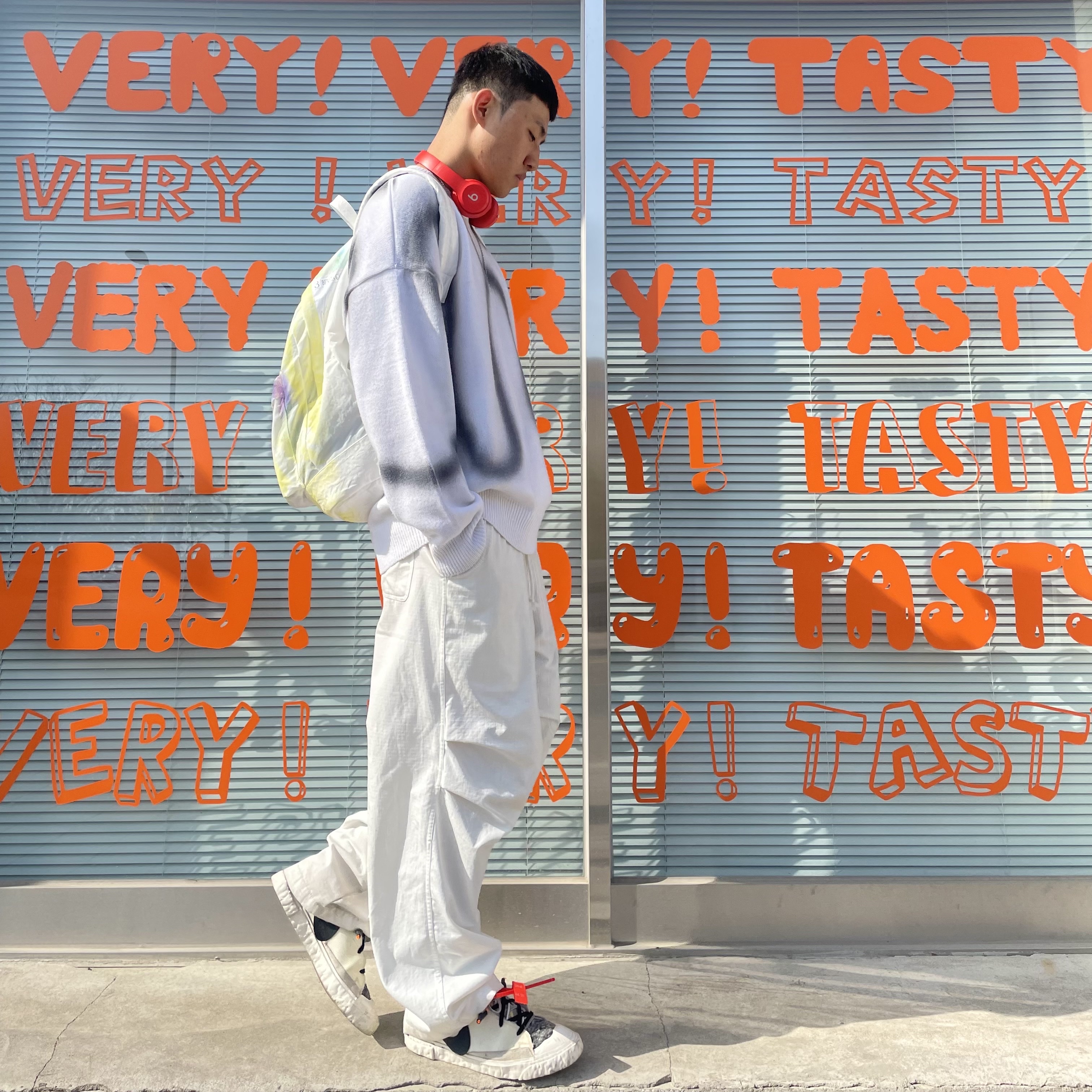 Nike x Readymade Blazer Mid White 착용 스타일 - 1