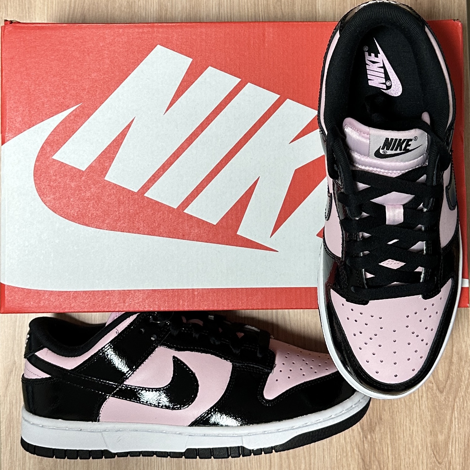 (W) Nike Dunk Low Essential Pink Foam Black 착용 스타일