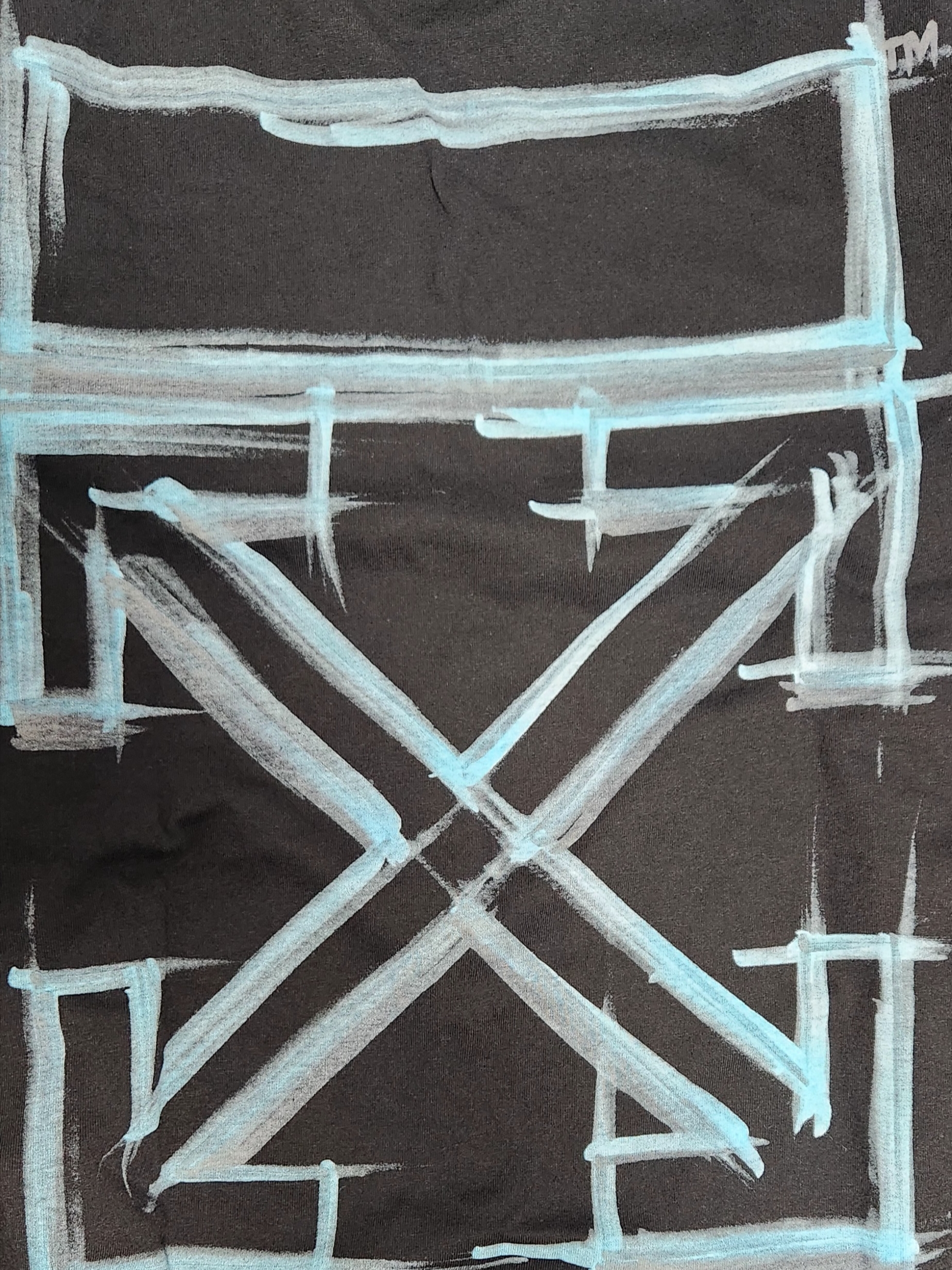 Off-White Marker Arrow Skate L/S T-Shirt Black 착용 스타일 - 1