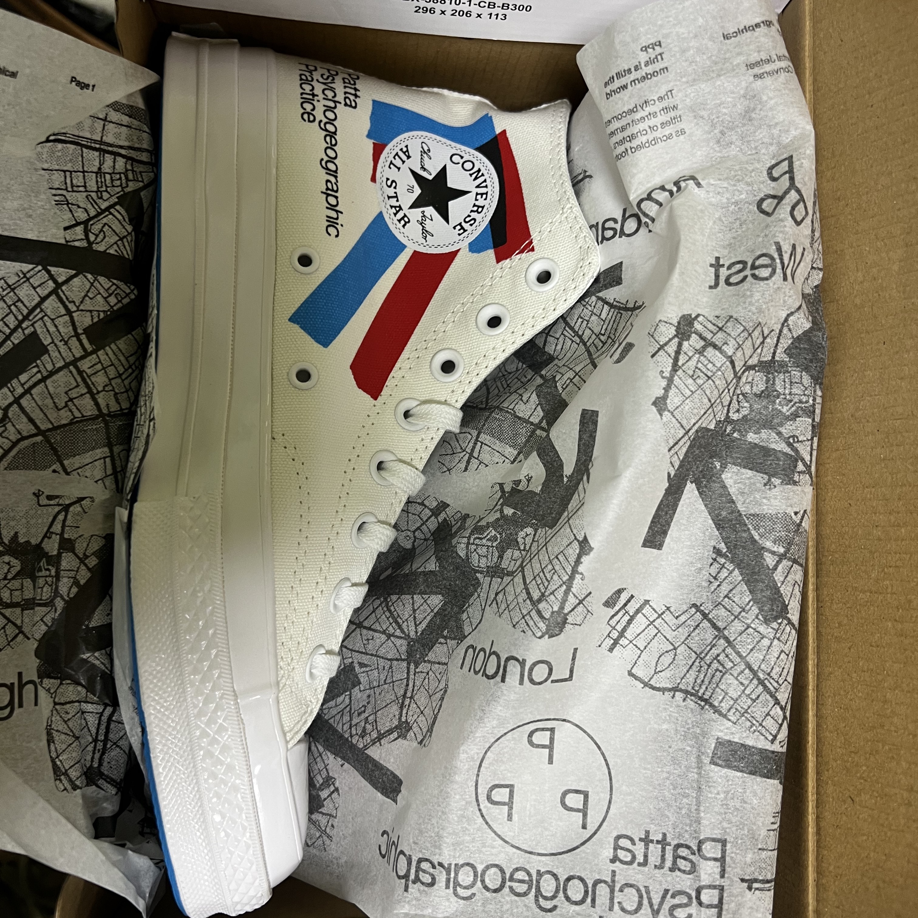 Converse x Patta x Experimental Jetset Chuck 70 High White 착용 스타일