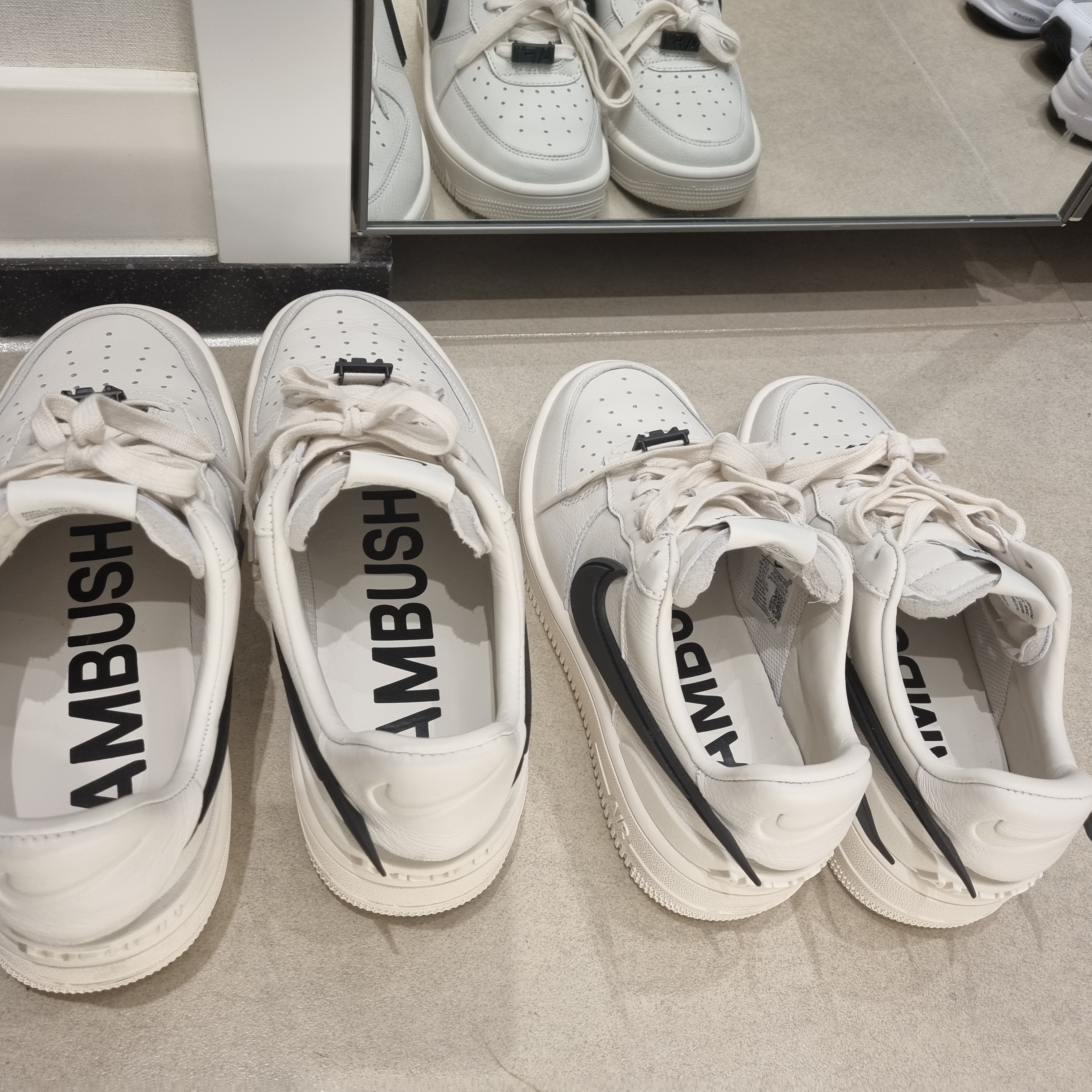 Nike x Ambush Air Force 1 Low SP Phantom 착용 스타일
