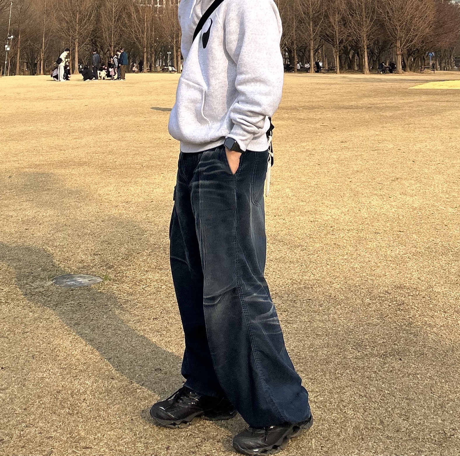 Our Legacy Work Shop Hood Grey Melange 착용 스타일 - 1