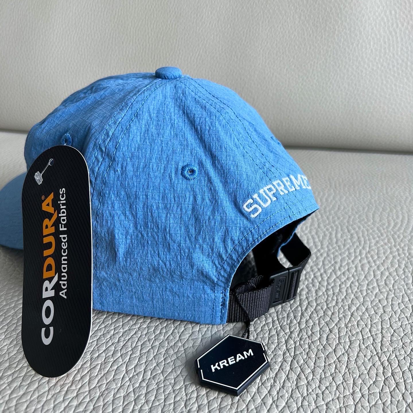 Supreme Cordura Ripstop S Logo 6-Panel Royal - 23SS 착용 스타일 - 2