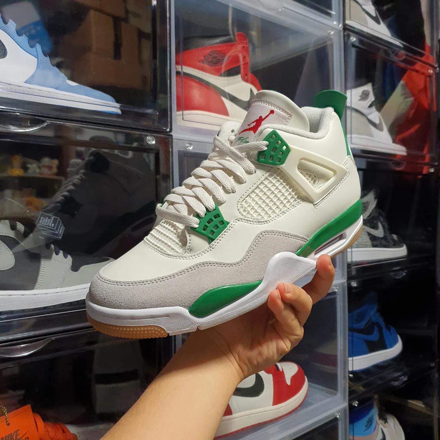Jordan 4 x Nike SB Retro SP Pine Green 착용 스타일 - 3