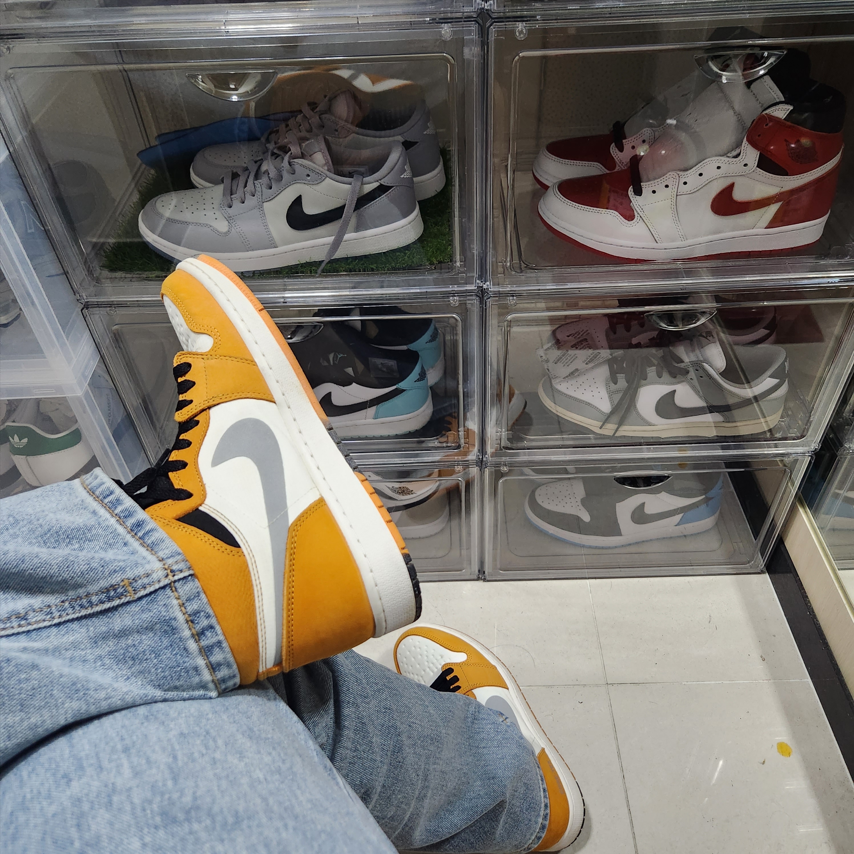 Jordan 1 Element Gore-Tex Light Curry 착용 스타일