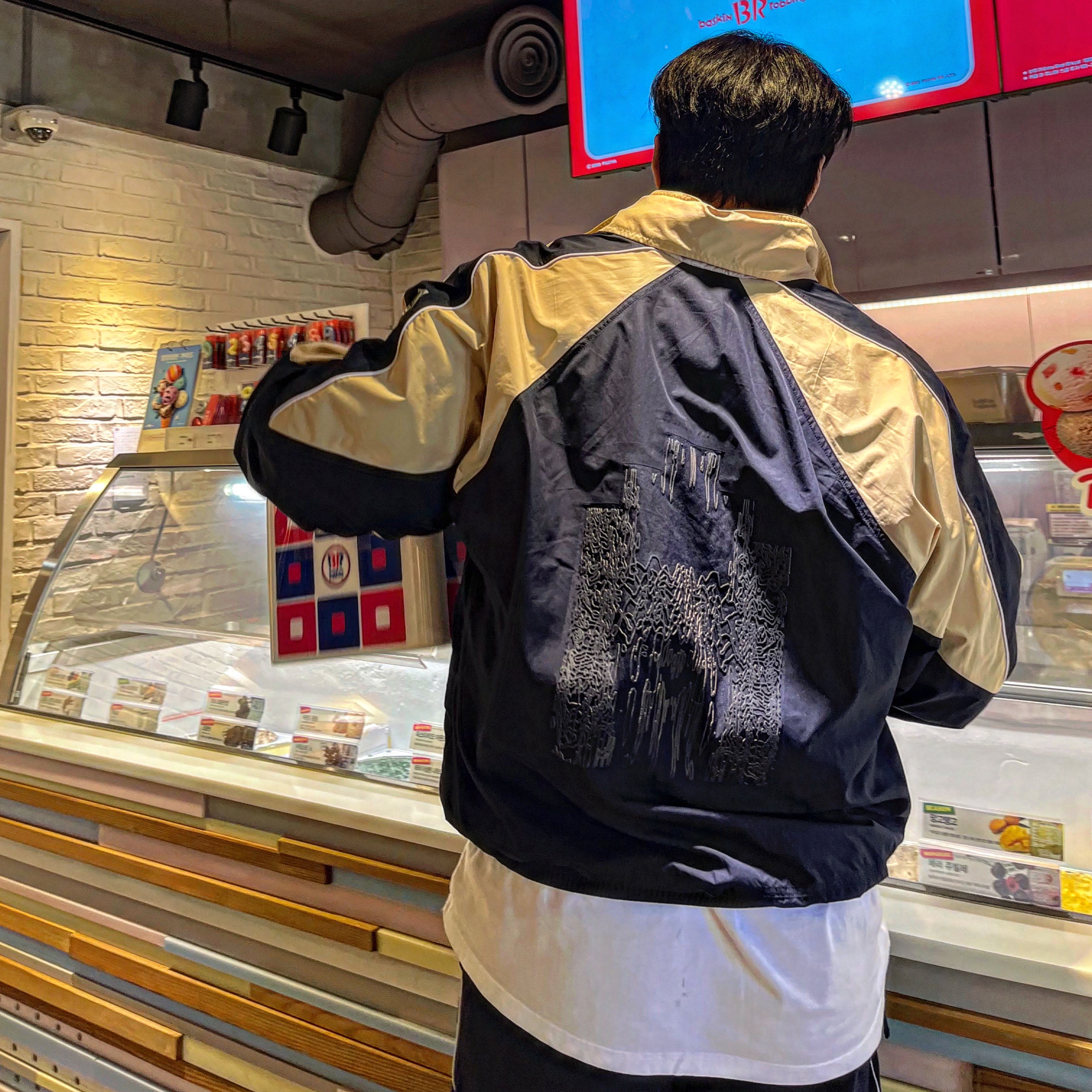 Nike x Cav Empt Track Pants Navy, Nike x Cav Empt Track Jacket Navy 착용 스타일