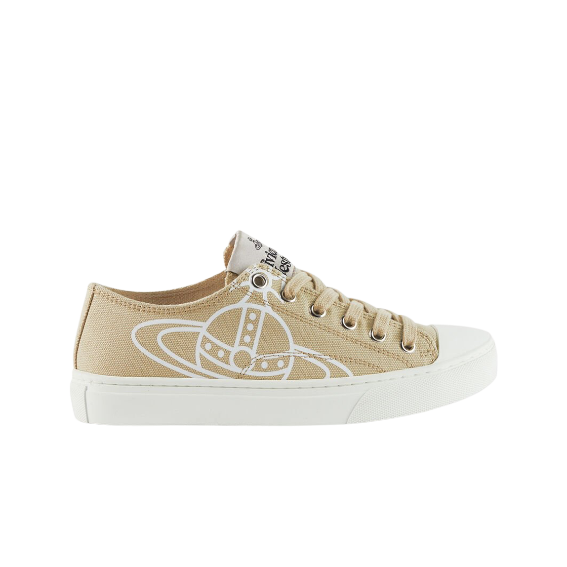 (W) 비비안 웨스트우드 플림솔 로우탑 2.0 트레이너 샌드((W) Vivienne Westwood Plimsoll Low Top 2.0 Trainer Sand) - 1