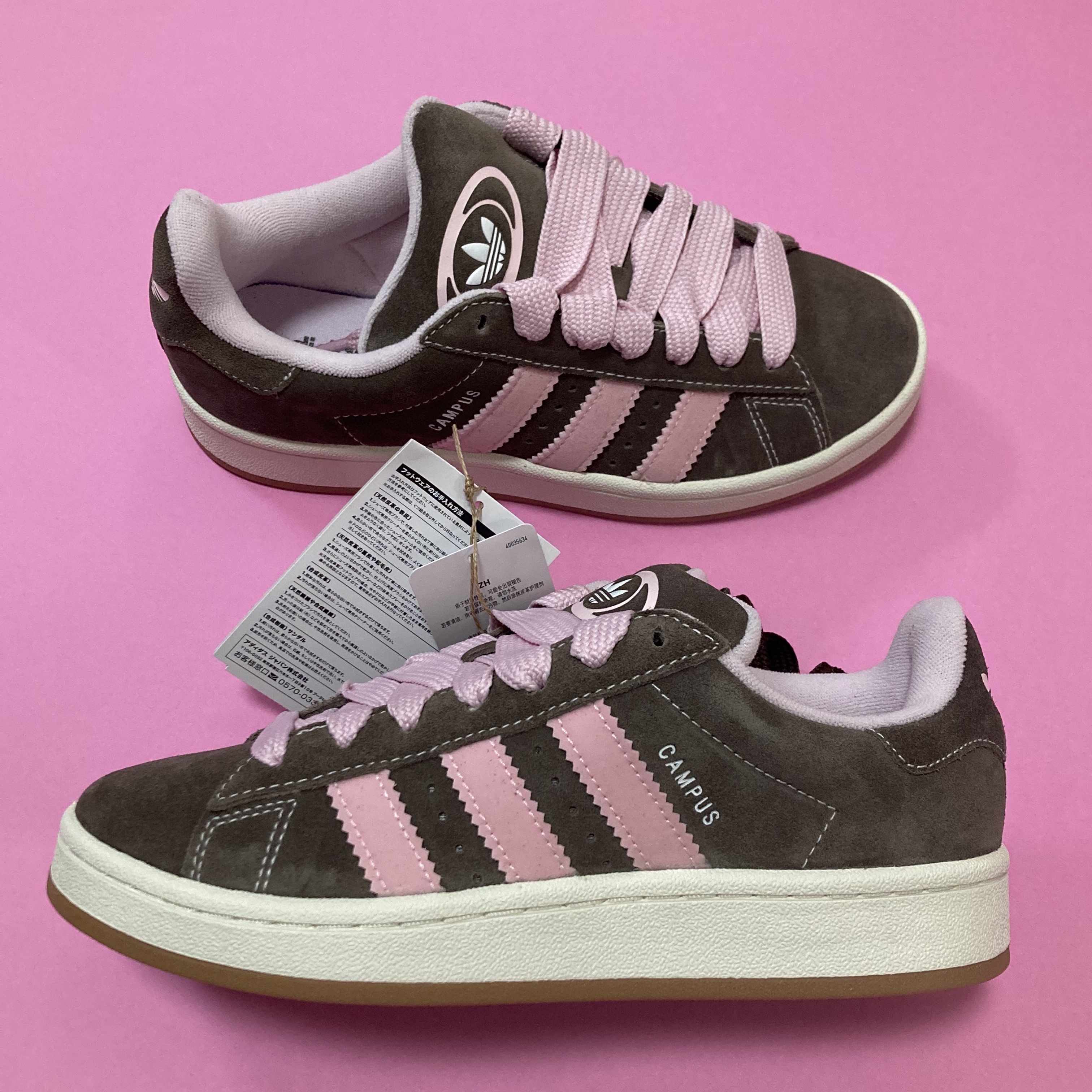 Adidas Campus 00s Dust Cargo Clear Pink 착용 스타일