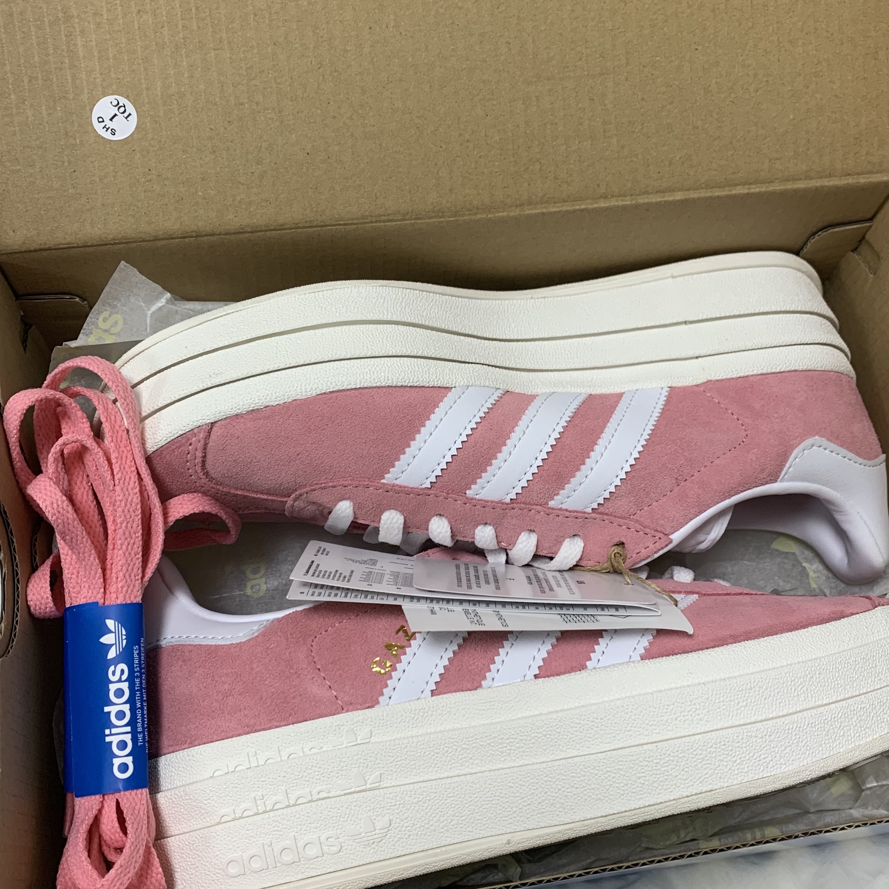 (W) Adidas Gazelle Bold Super Pop 착용 스타일
