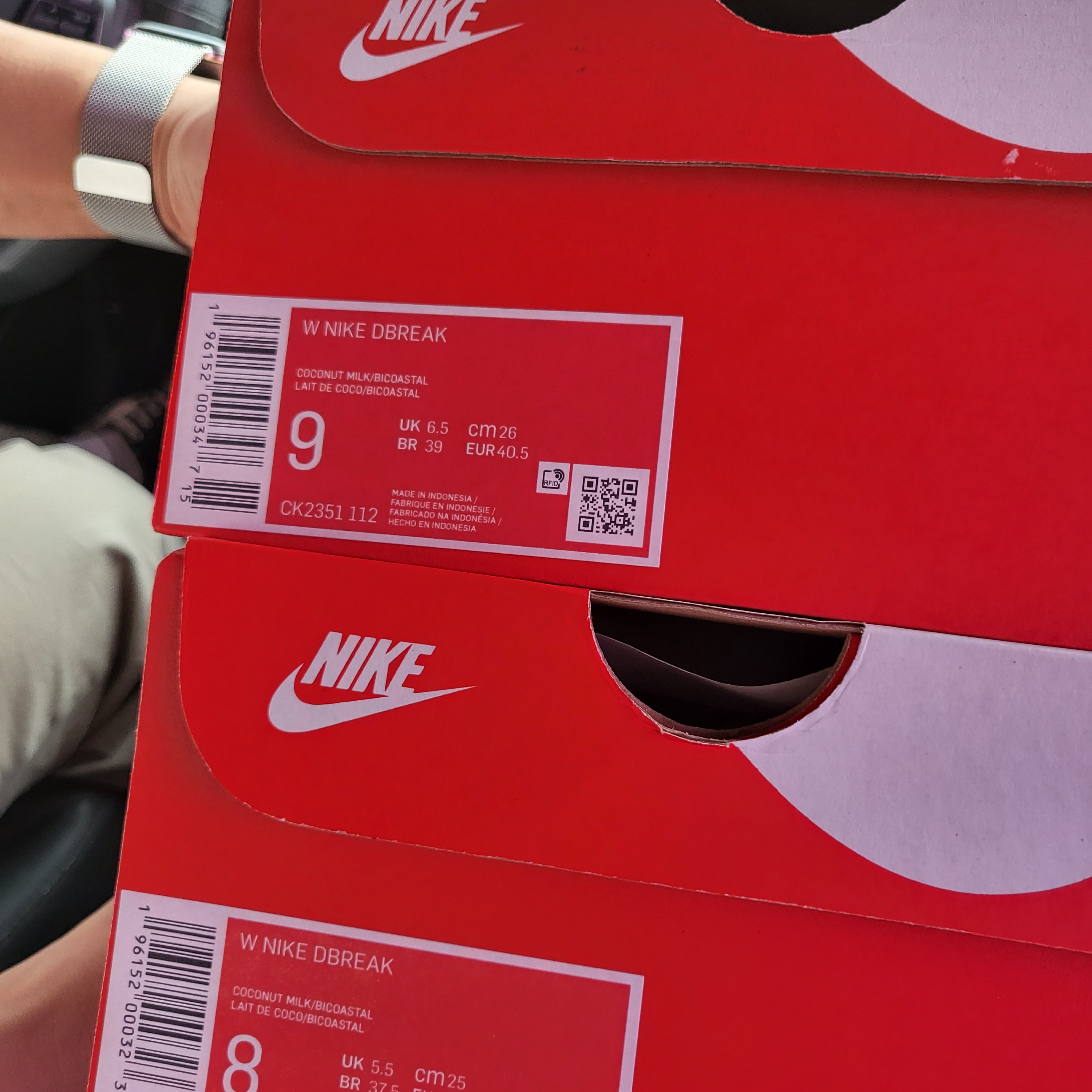 (W) Nike Daybreak Coconut Milk Green 착용 스타일 - 1