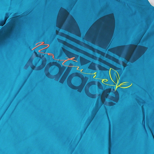 Palace x Adidas Nature T-Shirt Mystery Petrol - 22SS 착용 스타일 - 2
