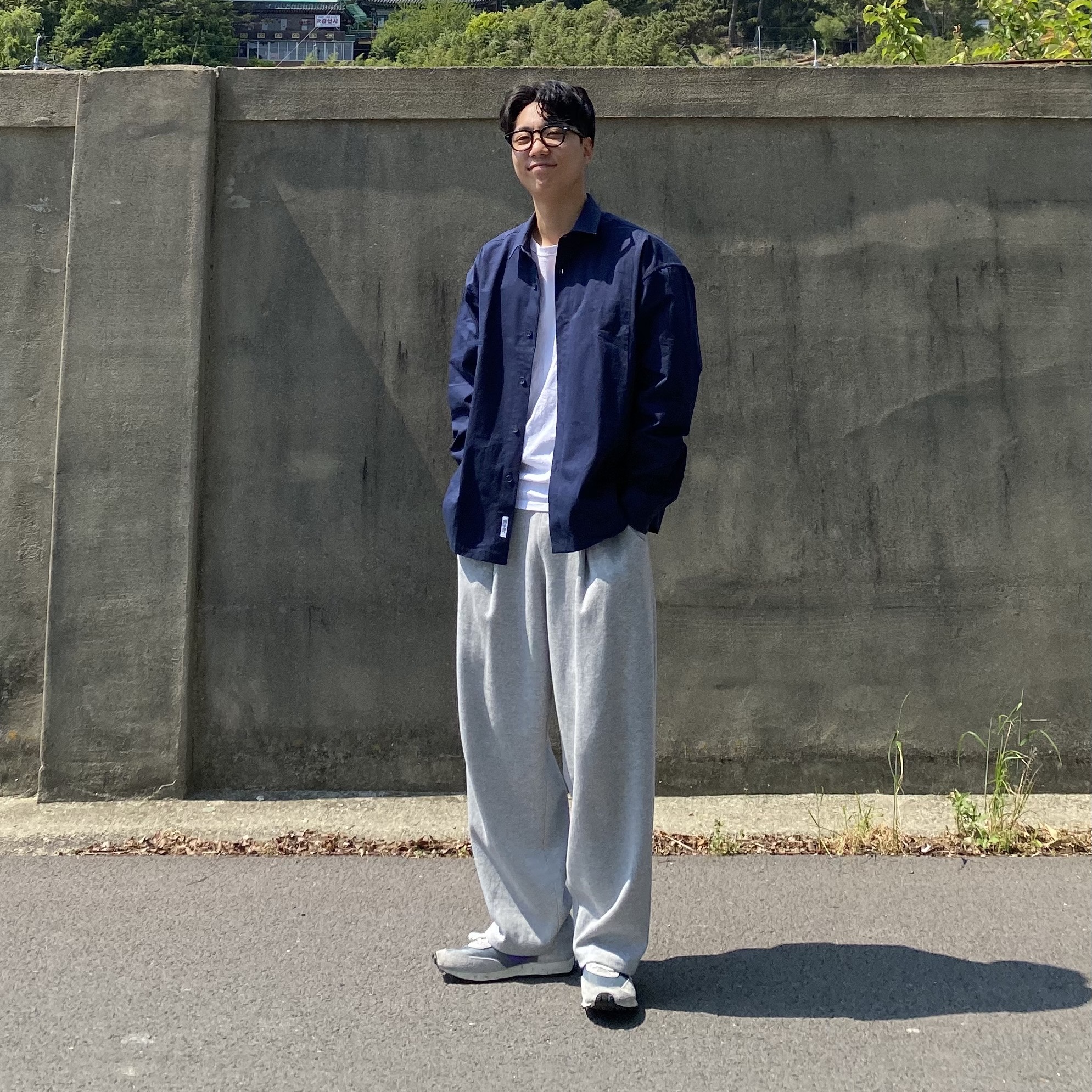 Nike Daybreak SP Cool Grey Hyper Grape 착용 스타일