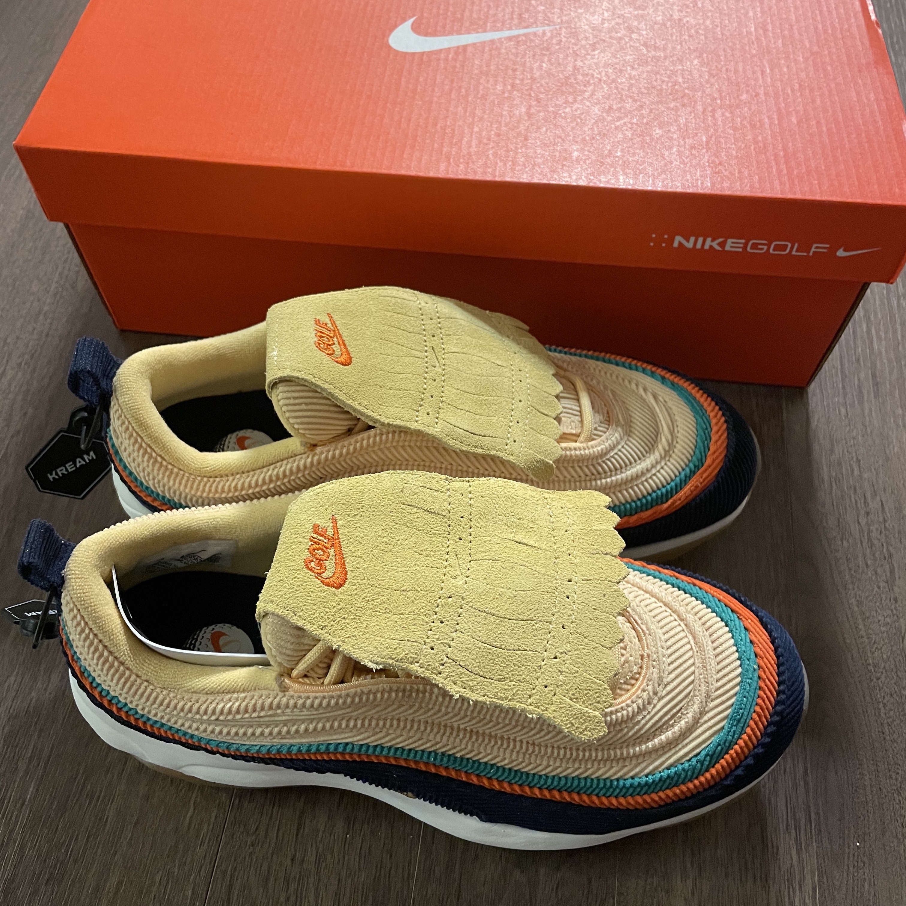 Nike Air Max 97 G NRG Obsidian Gold 착용 스타일