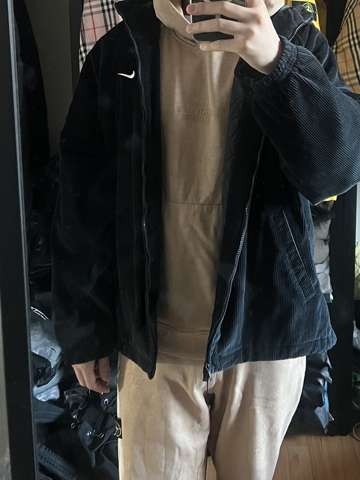 Supreme x Stone Island Stripe Hooded Sweatshirt Tan - 22SS, Supreme x Stone Island Stripe Sweatpants Tan - 22SS 착용 스타일