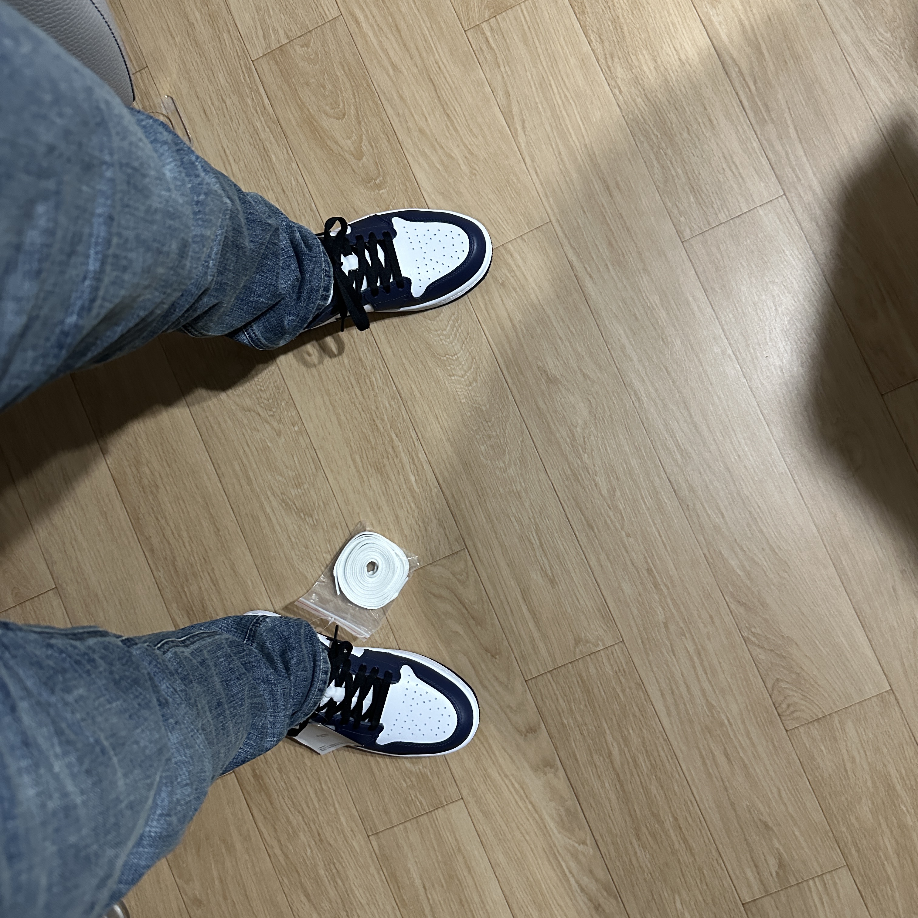 Jordan 1 Low Golf Midnight Navy 착용 스타일 - 2