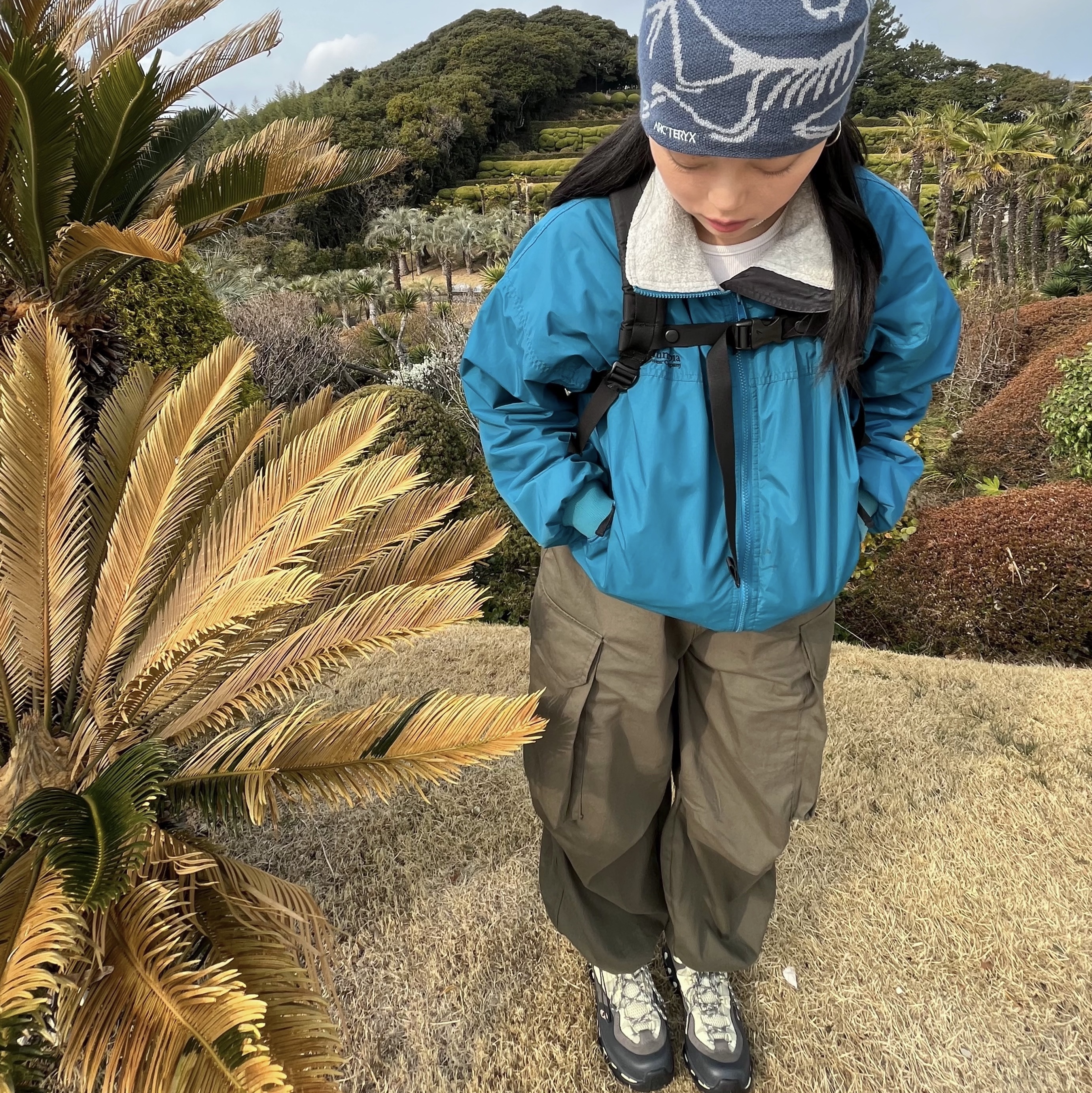Arc'teryx Mantis 1 Waistpack Black, Arc'teryx Bird Head Toque Moonlit 착용 스타일 - 2
