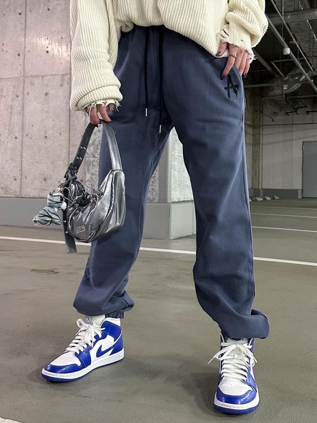 Nike Dunk High Retro Game Royal 착용 스타일 - 1