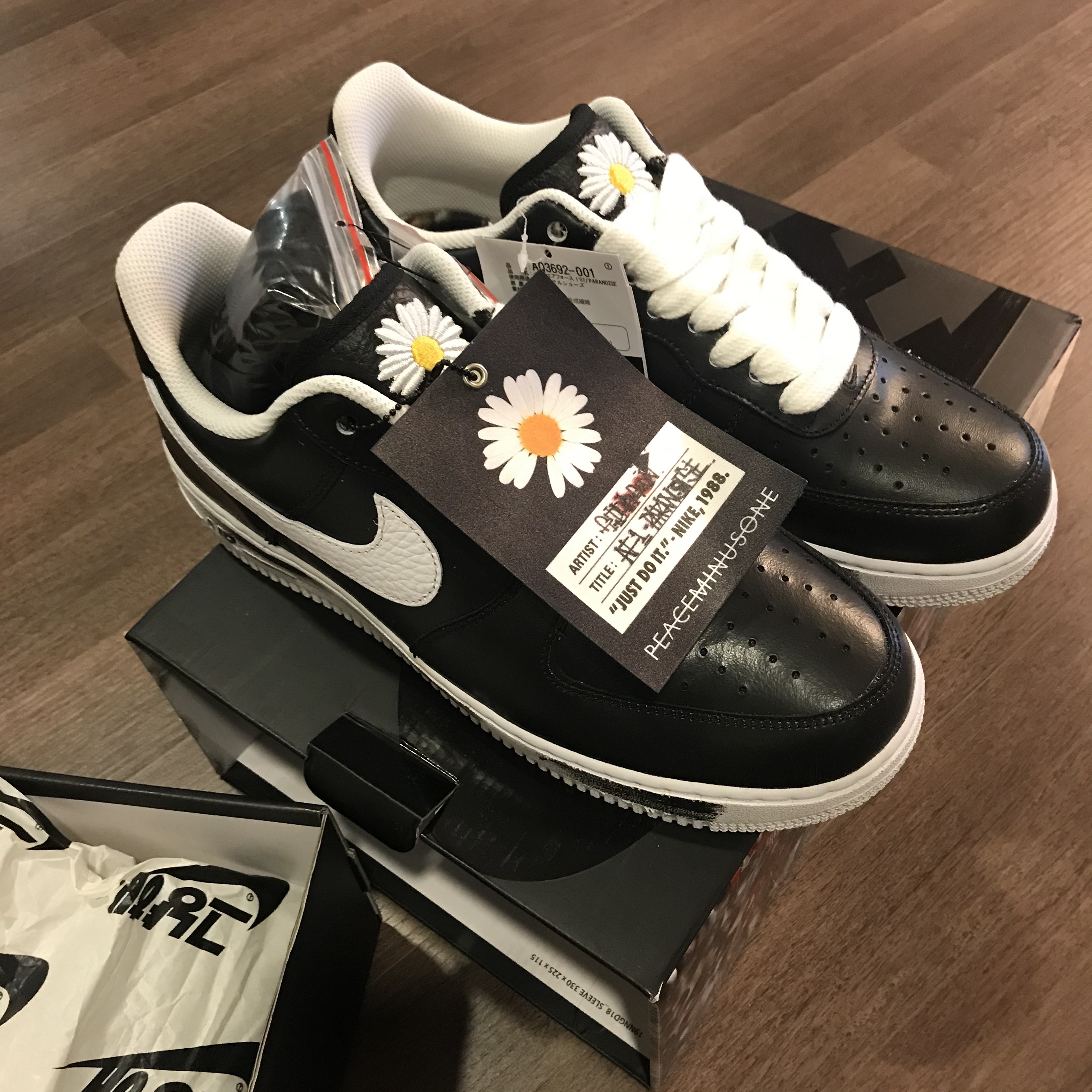 Nike x Peaceminusone Air Force 1 Low Para-Noise 착용 스타일
