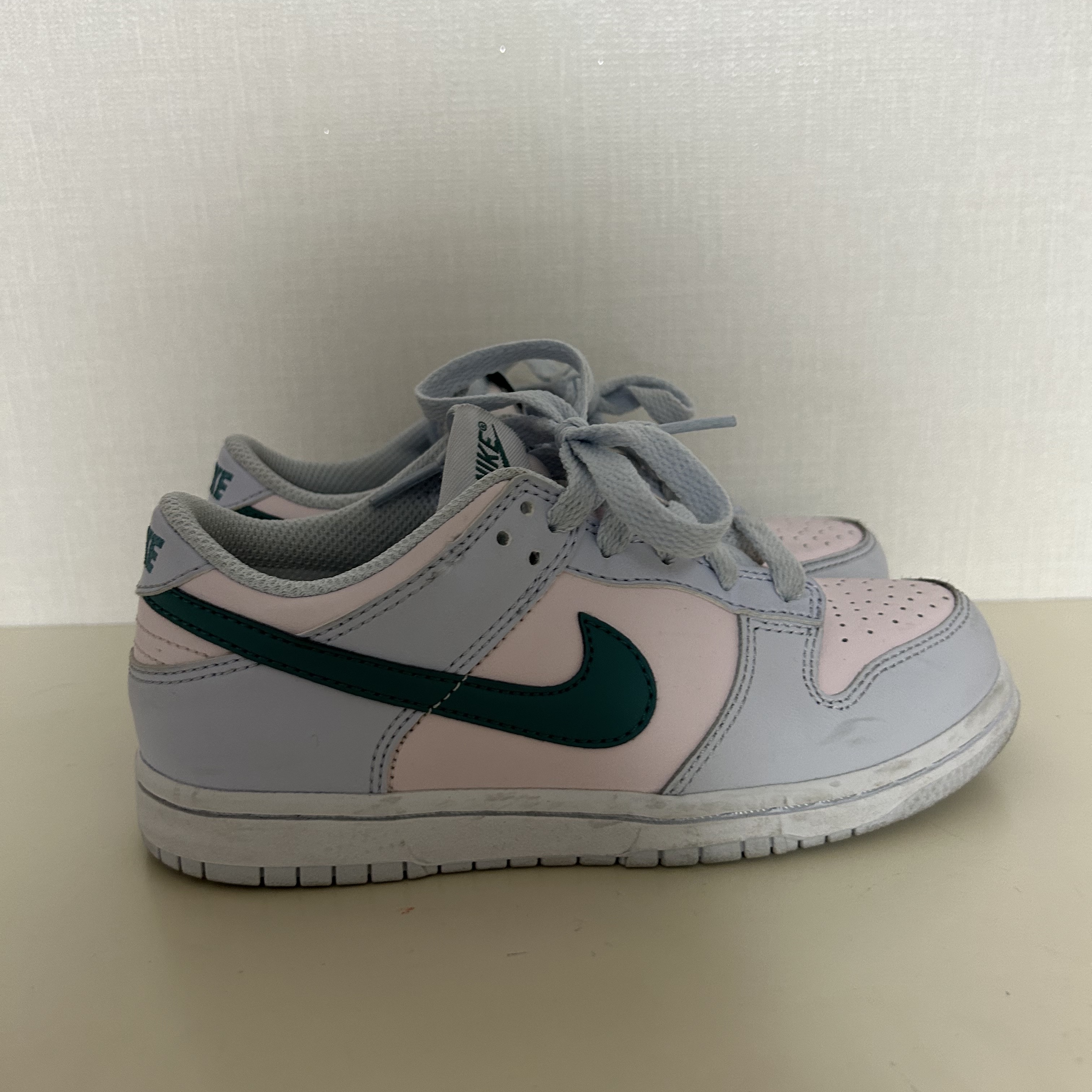(PS) Nike Dunk Low Football Grey Mineral Teal 착용 스타일