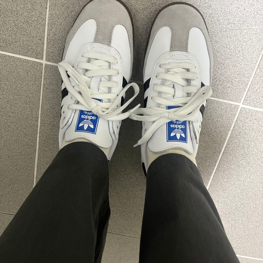 Adidas Samba OG Cloud White 착용 스타일