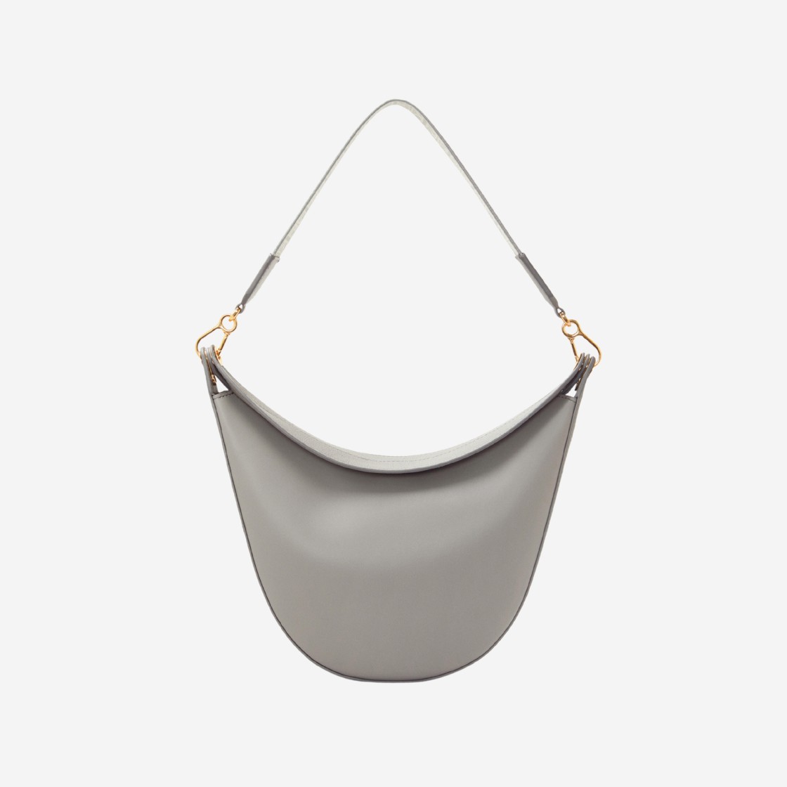 Loewe Luna Bag in Satin Calfskin and Jacquard Pearl Grey 상세 이미지 1