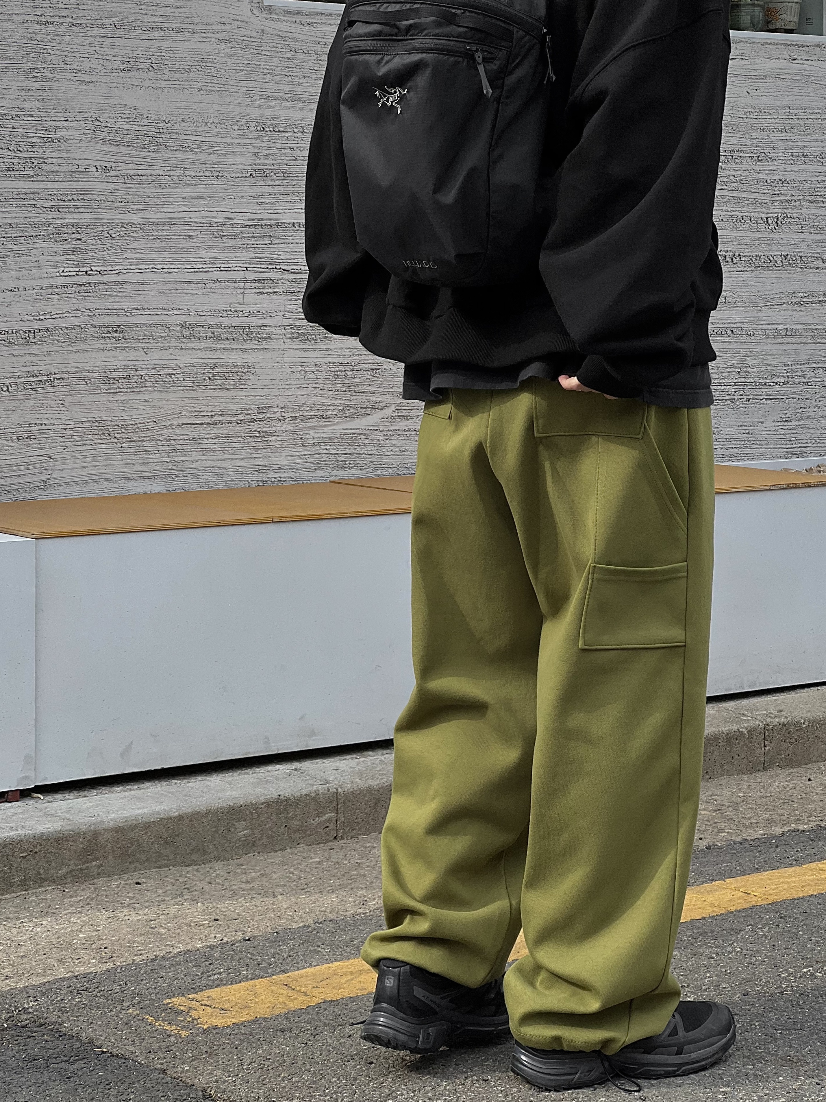 Salomon XT-Wings 2 ADV Black, Supreme Military Camp Cap Black - 22FW 착용 스타일 - 2