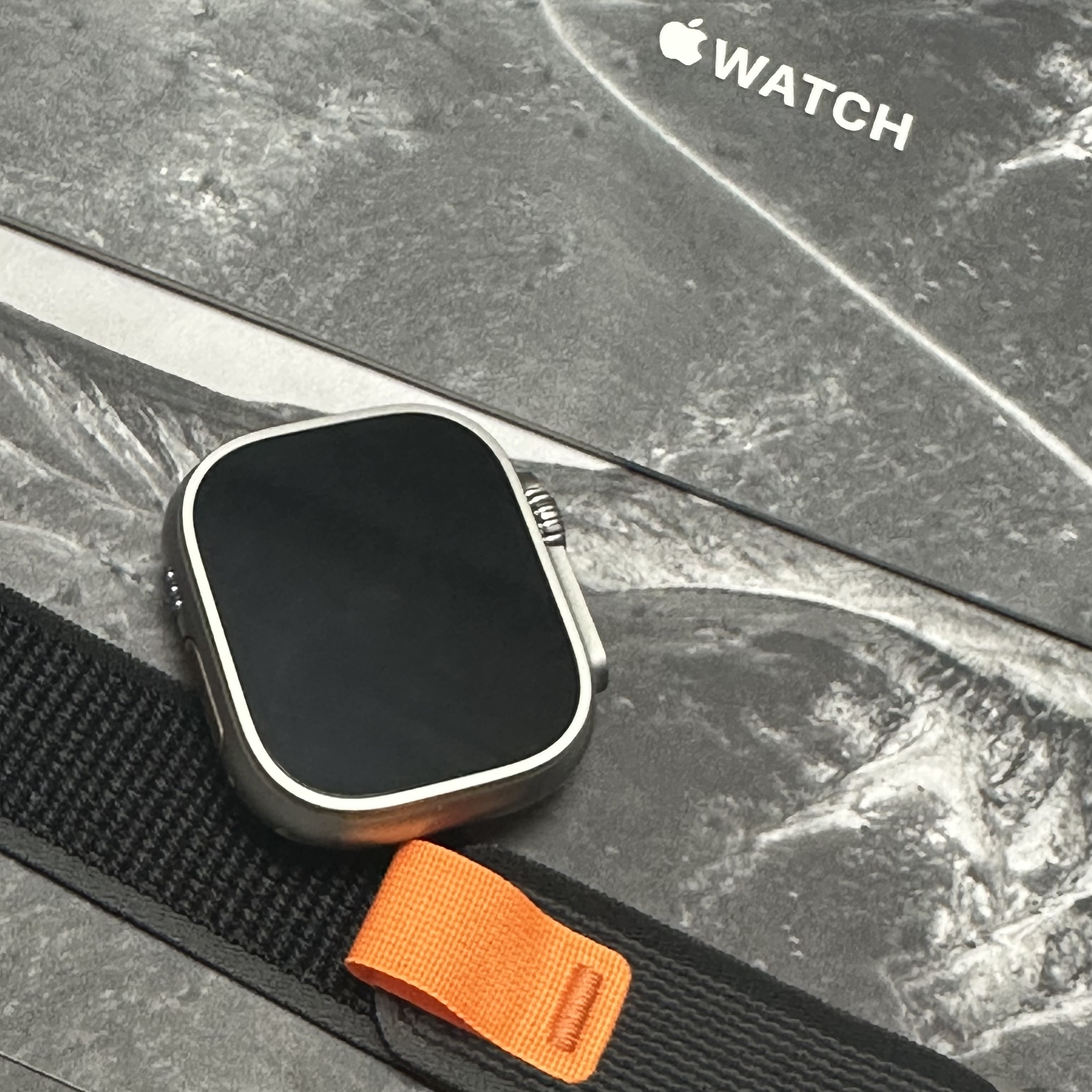 Apple Watch Ultra 49mm Titanium Case with Trail Loop M/L Black Gray (Korean Ver.) 착용 스타일