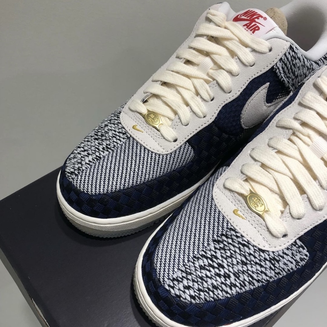 (W) Nike Air Force 1 '07 LV8 Sashiko 착용 스타일 - 1