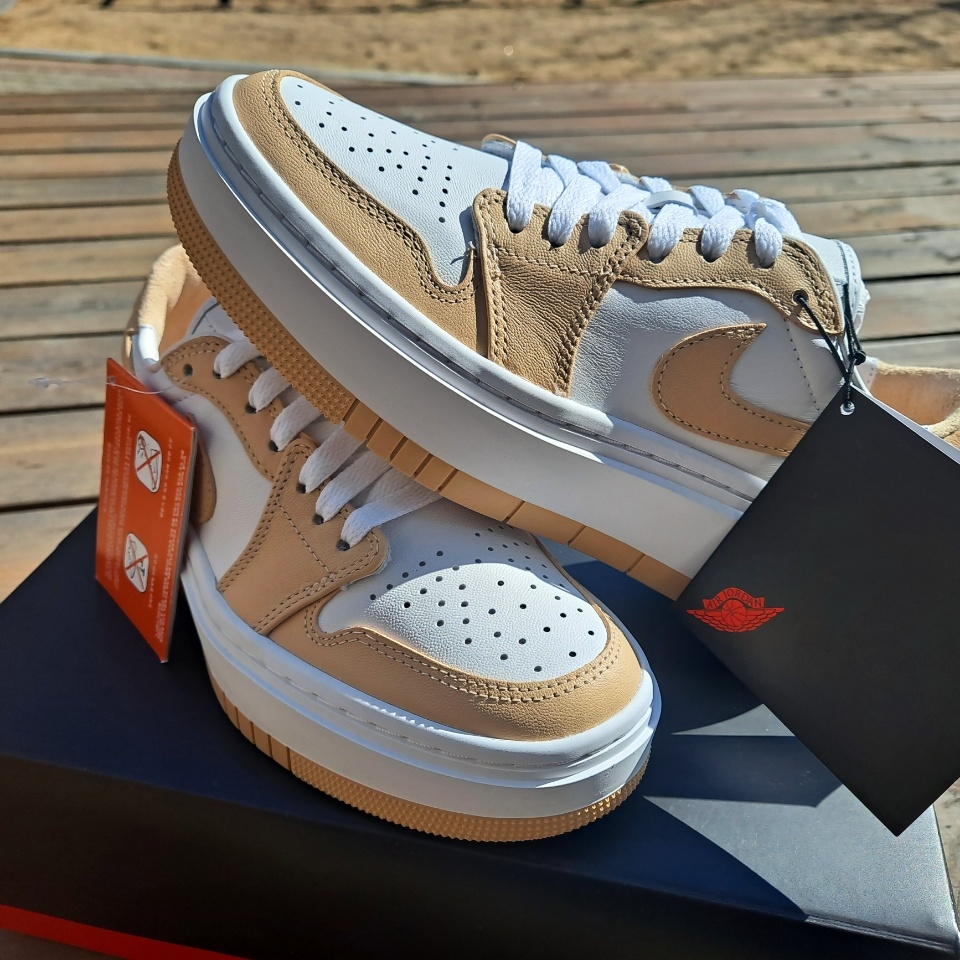 (W) Jordan 1 Elevate Low White Onyx 착용 스타일