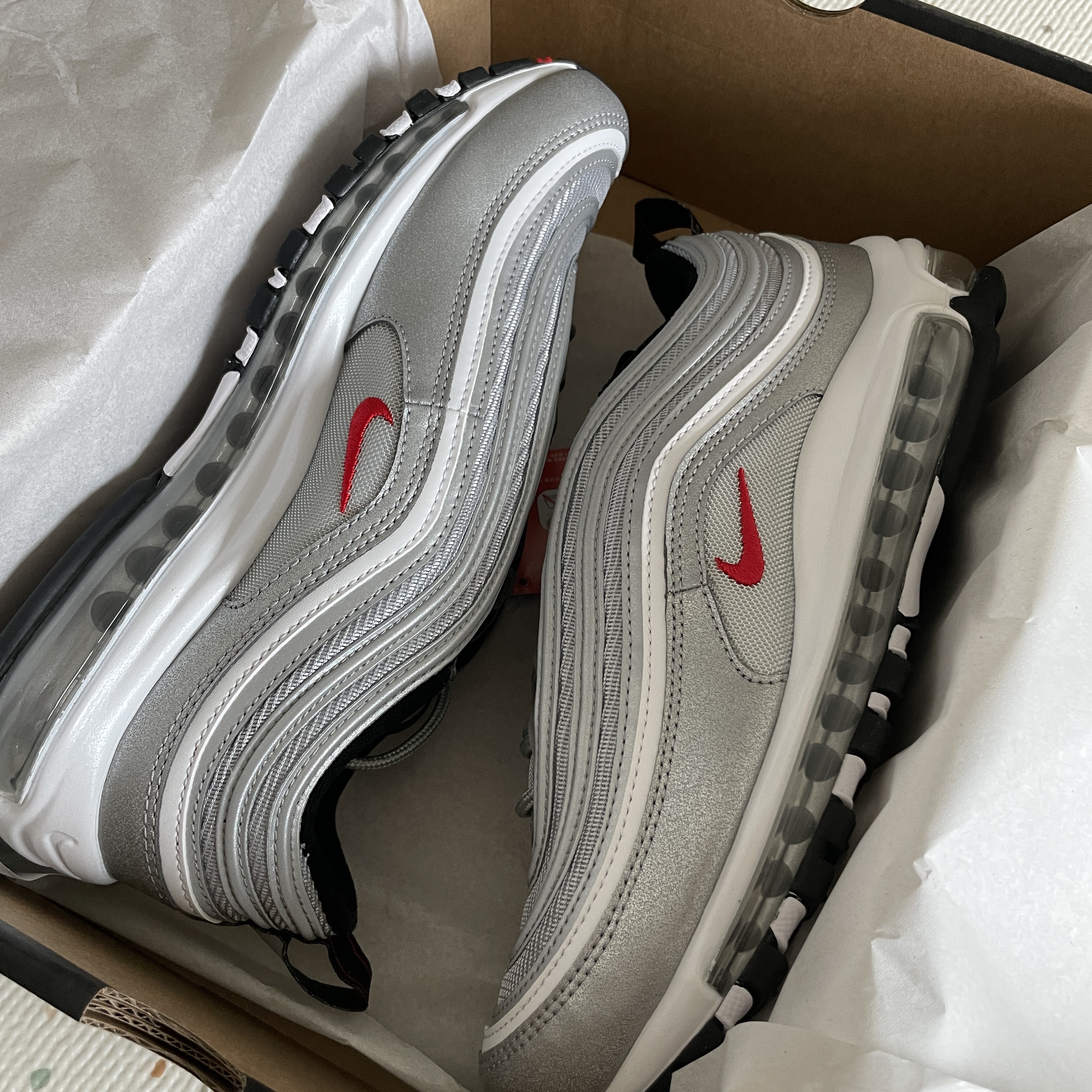 Nike Air Max 97 OG Silver Bullet 2022 착용 스타일 - 1